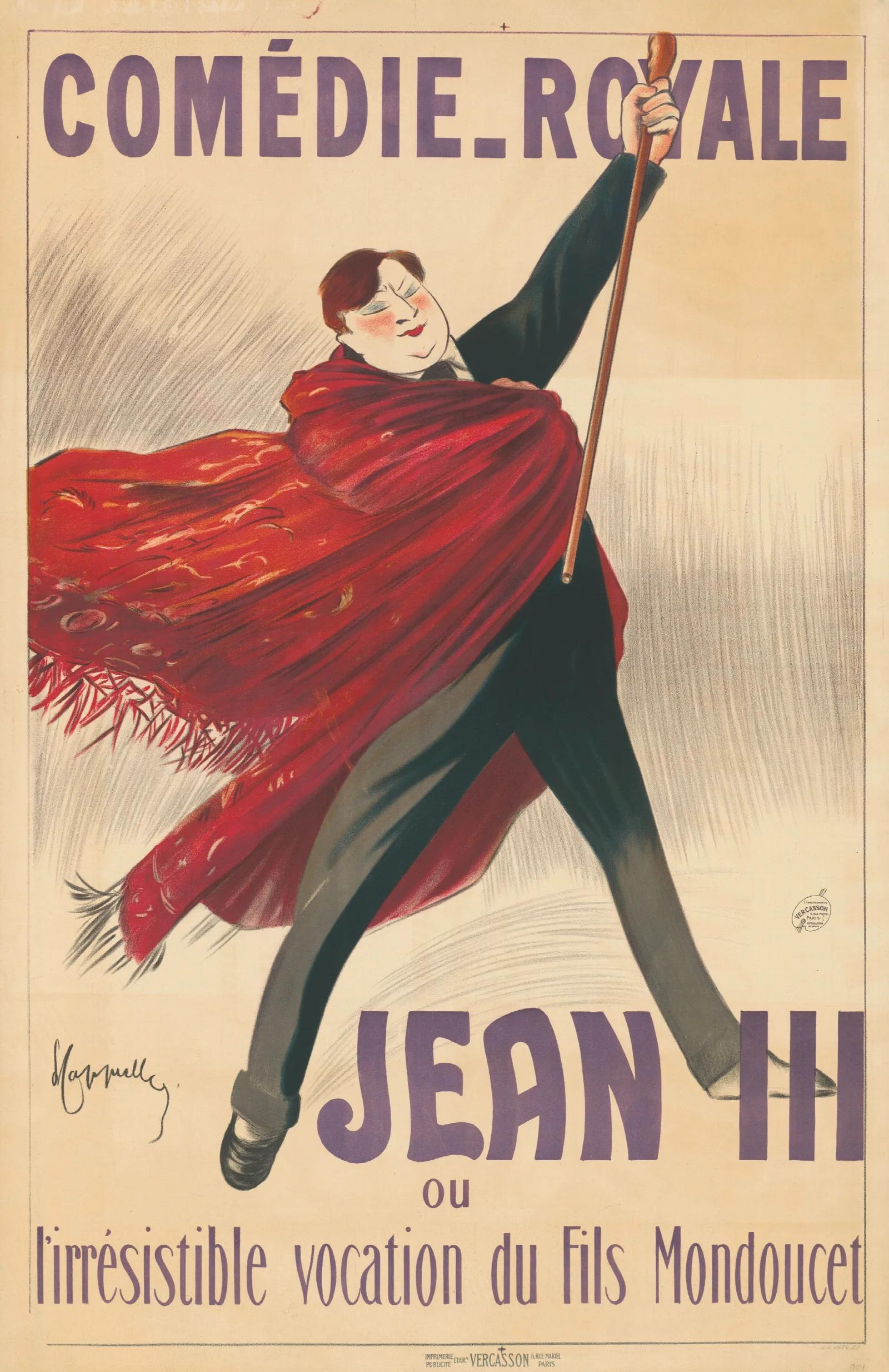 Comedie Royale Jean Iii Wall Art by Leonetto Cappiello - Canvas Print