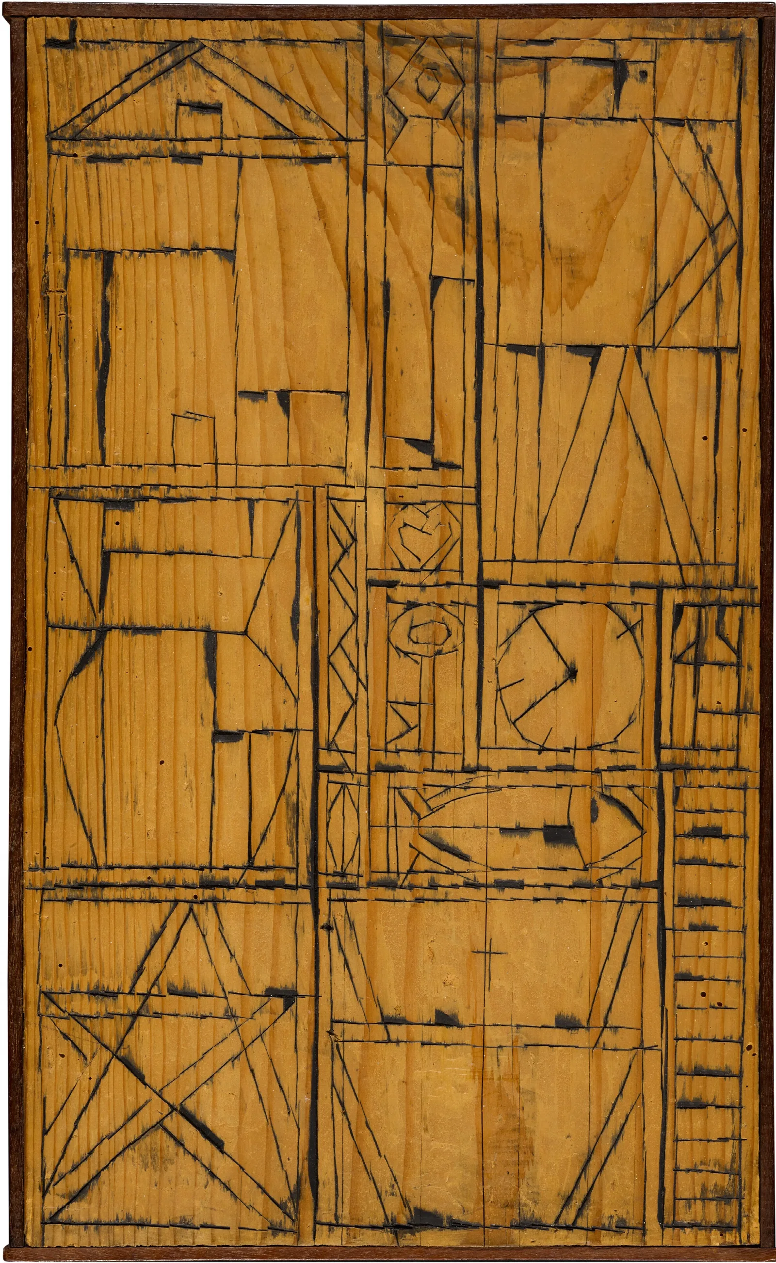 Constructif En Bois Incise Wall Art by Joaquín Torres-García - Canvas Print
