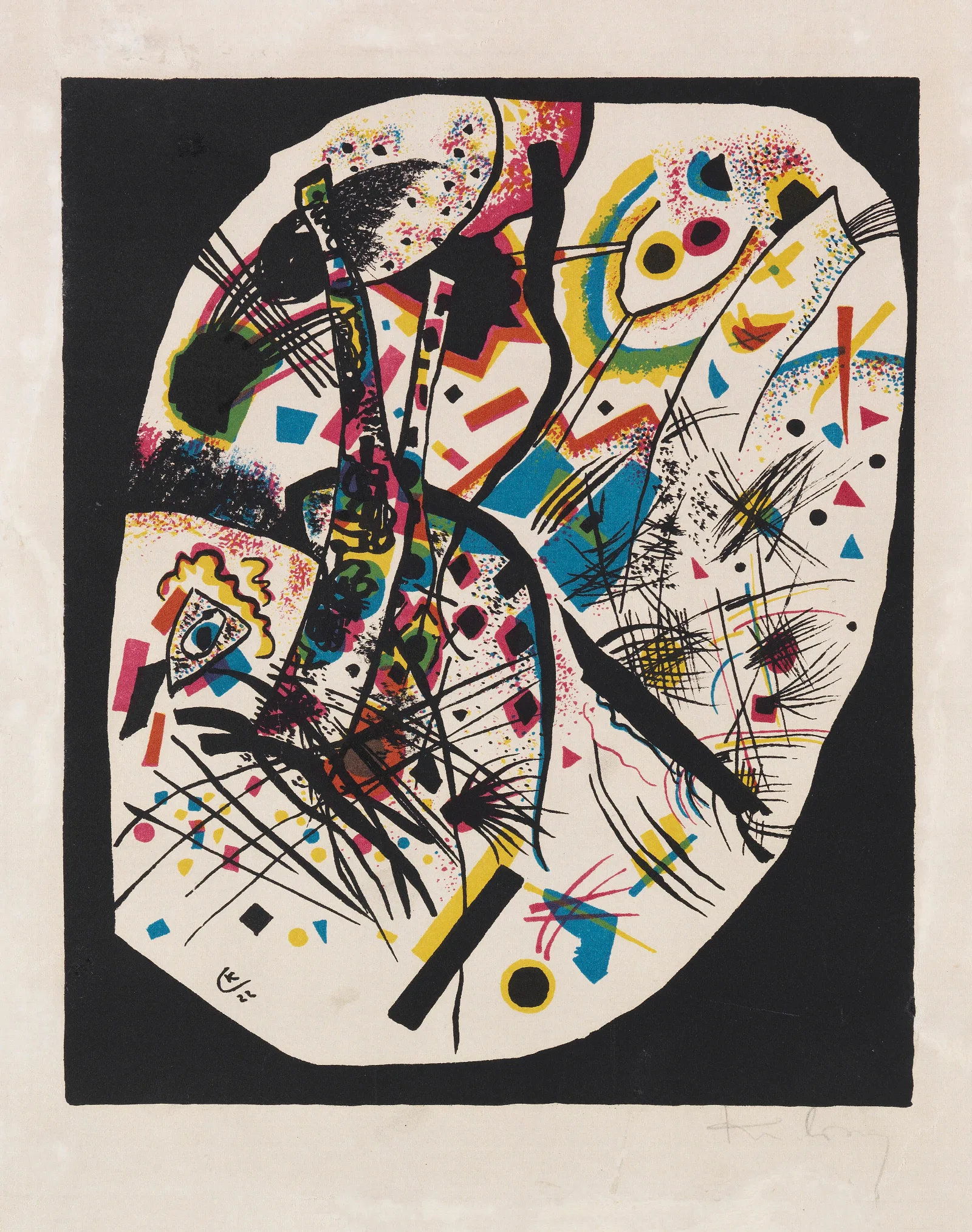 Kleine Welten Small Worlds Iii Wall Art by Wassily Kandinsky - Canvas Print