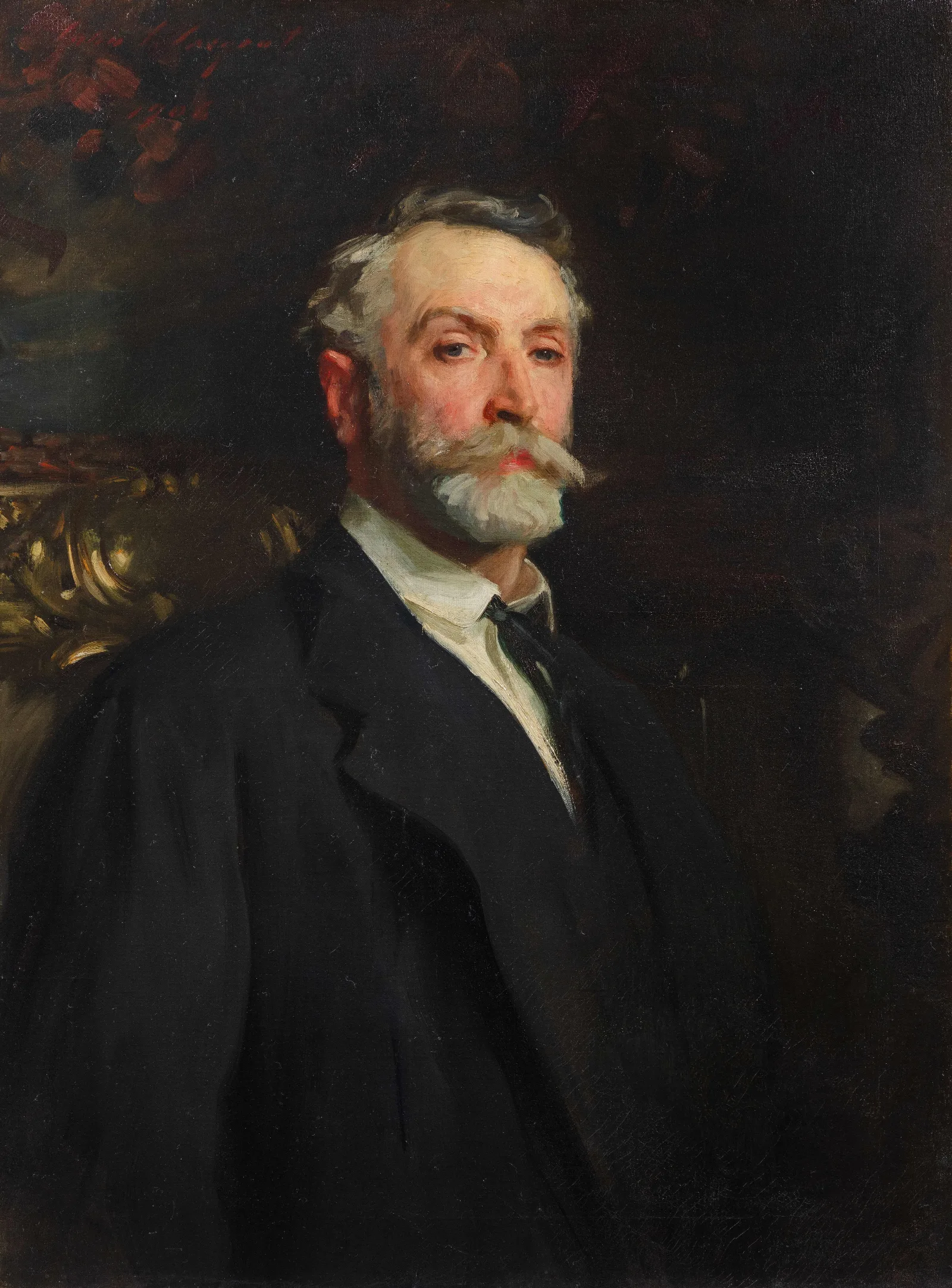 Portrait Of Edgar Vincent Viscount Dabernon Wall Art by John Singer Sargent - Canvas Print