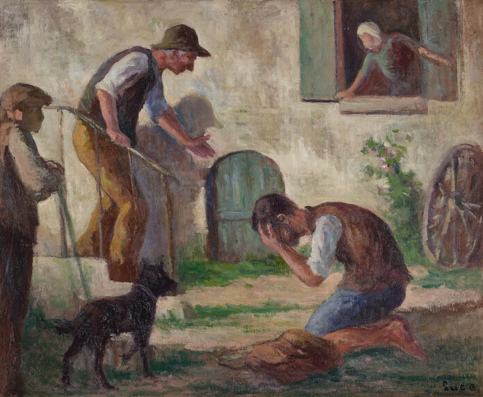 The Return Of The Prodigal Son 9 Wall Art by Maximilien Luce - Canvas Print