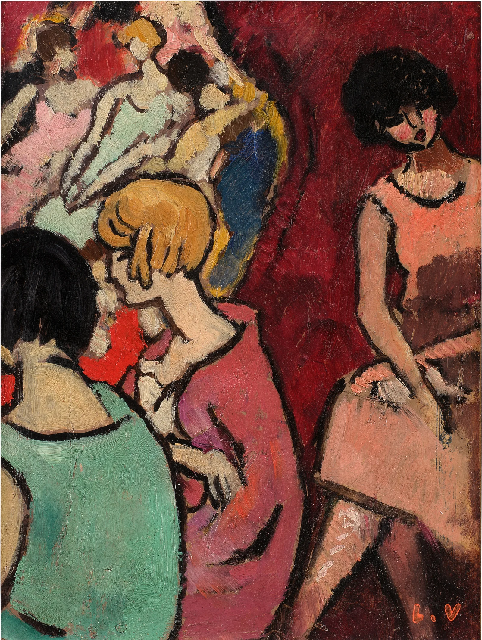 La Loge Au Theatre Wall Art by Louis Valtat - Canvas Print