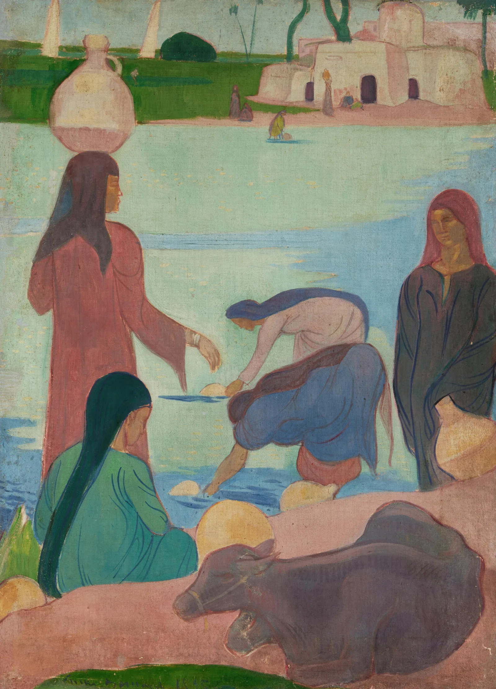 Les Porteuses Deau Wall Art by Emile Bernard - Canvas Print