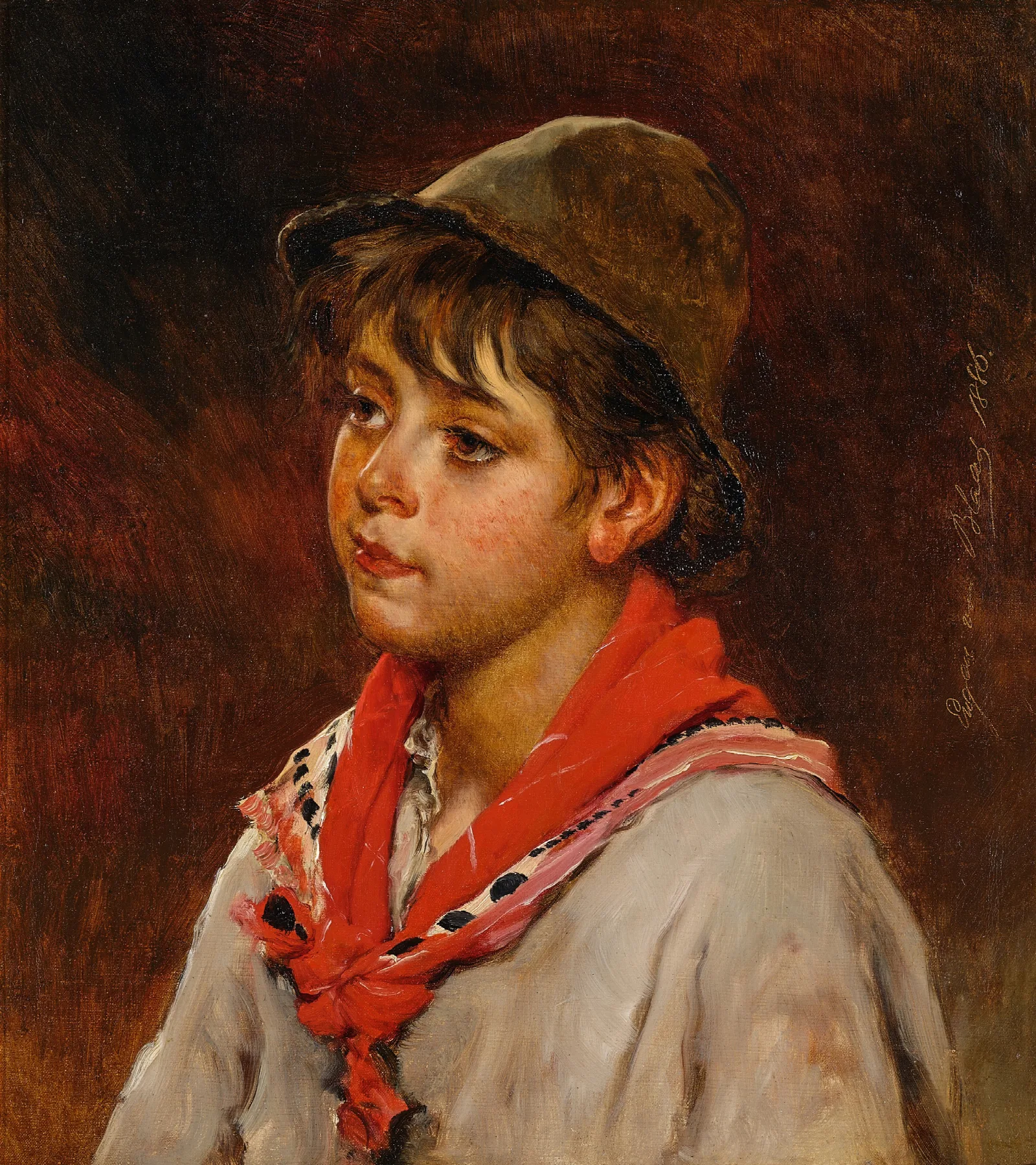 Boy 4 Wall Art by Eugen von Blaas - Canvas Print