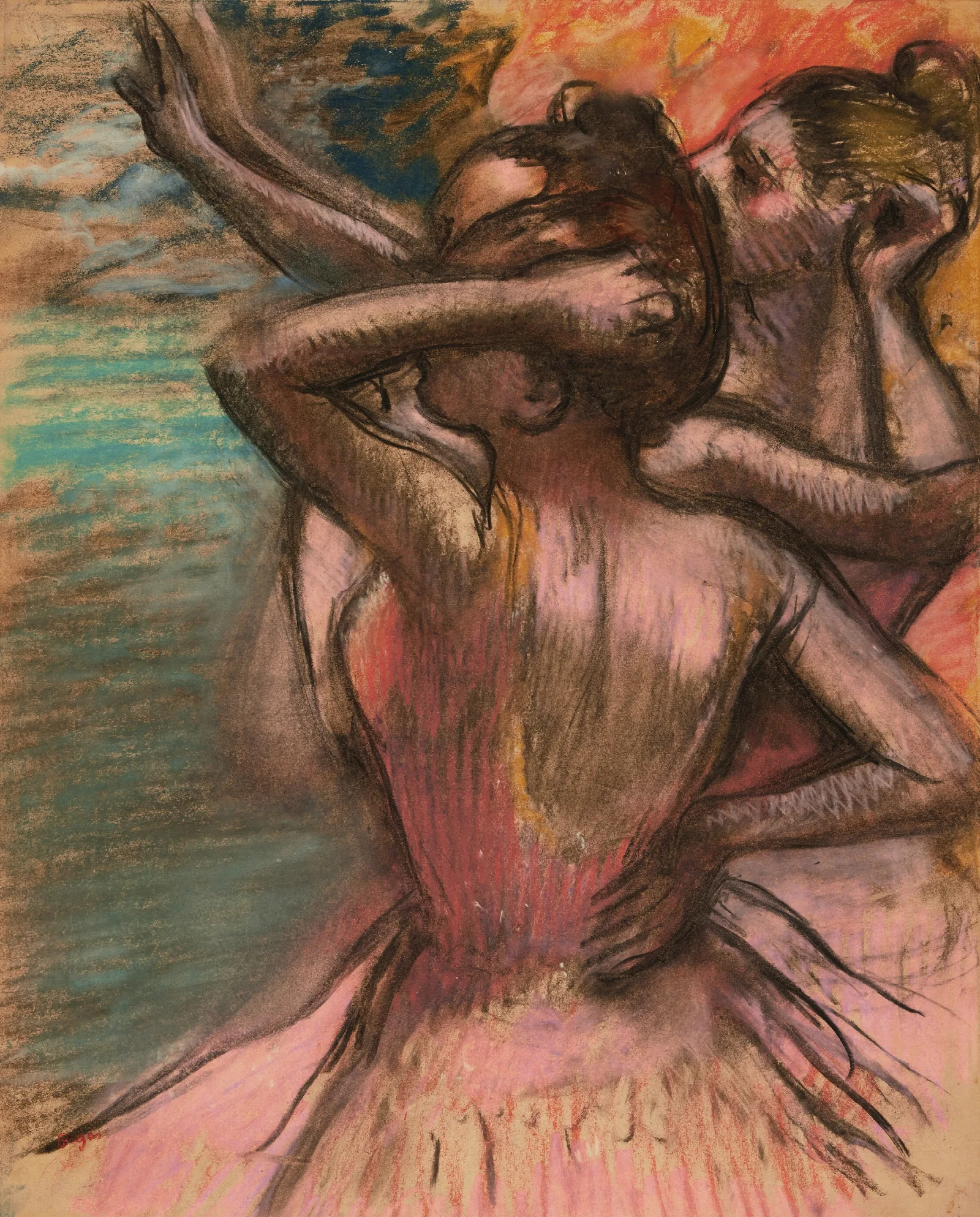 Trois Danseuses 4 Wall Art by Edgar Degas - Canvas Print