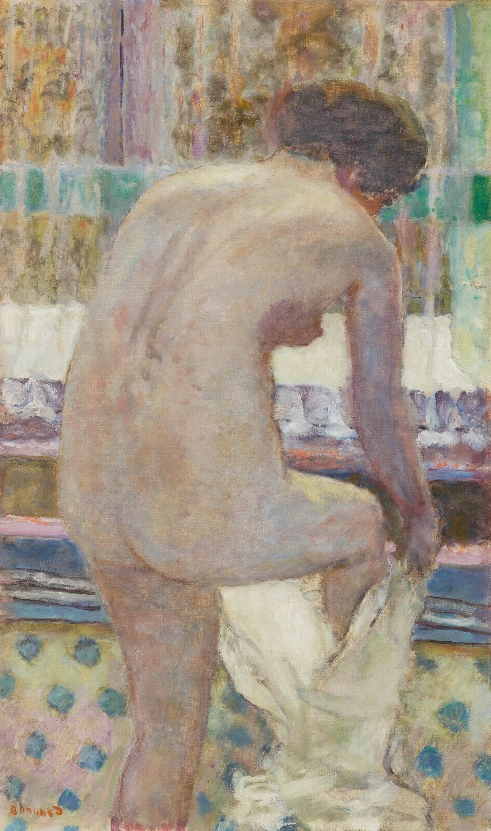 Nu Shabillant Wall Art by Pierre Bonnard - Canvas Print