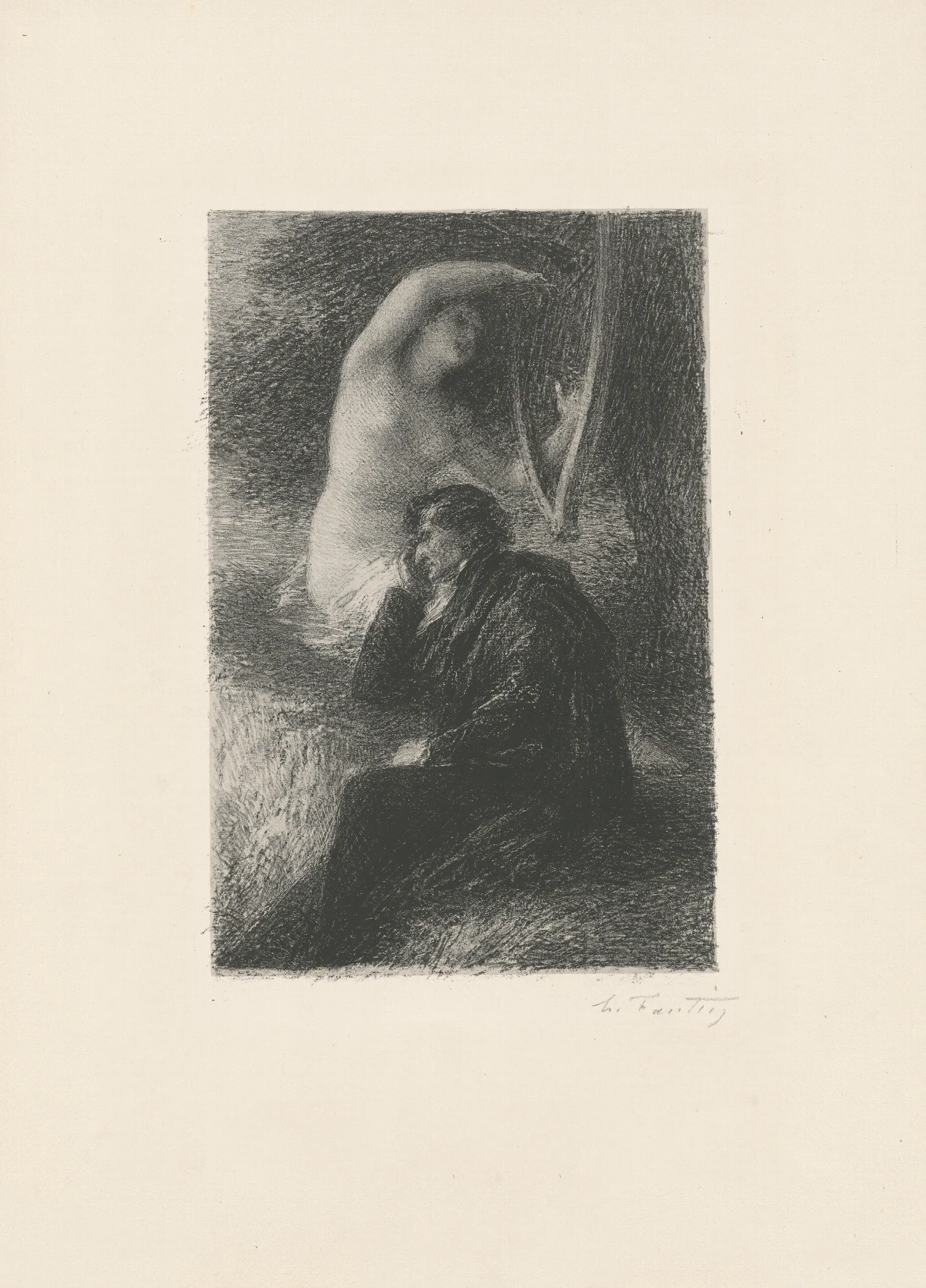 Lelio La Harpe Eolienne Wall Art by Henri Fantin-Latour - Canvas Print