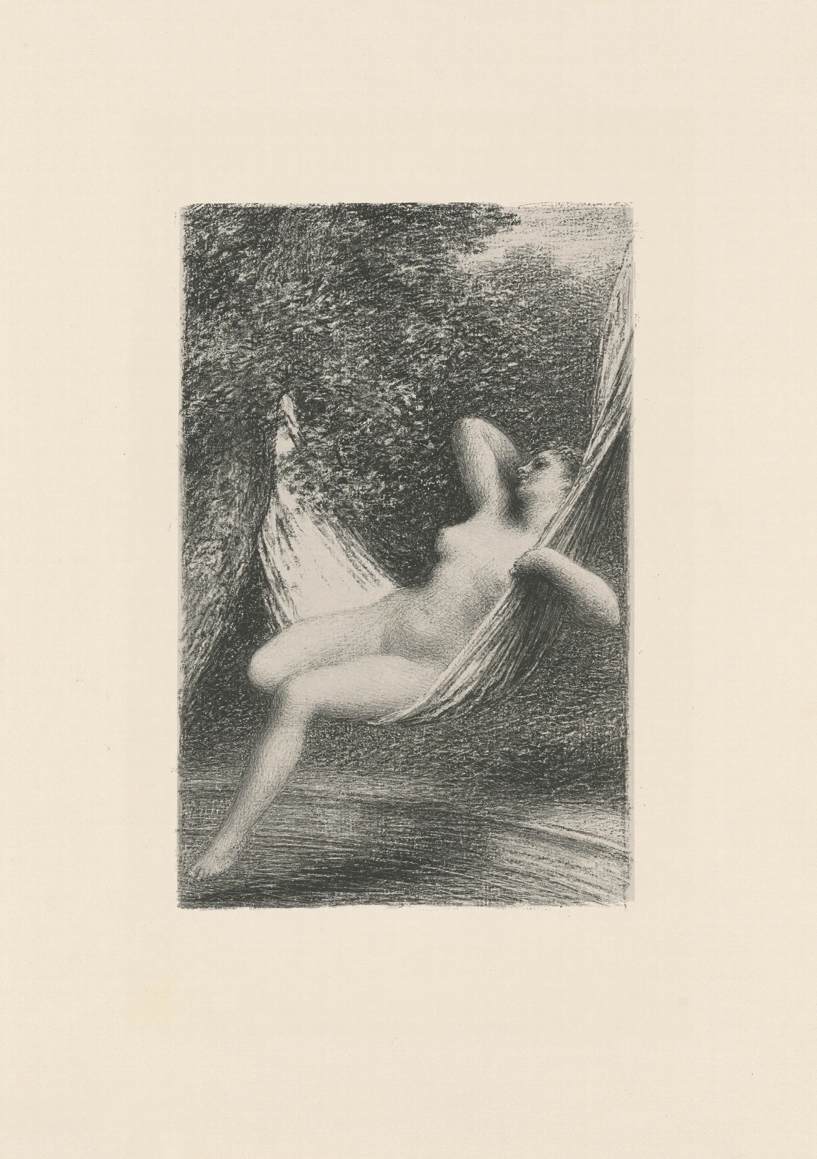 Sara La Baigneuse 4 Wall Art by Henri Fantin-Latour - Canvas Print