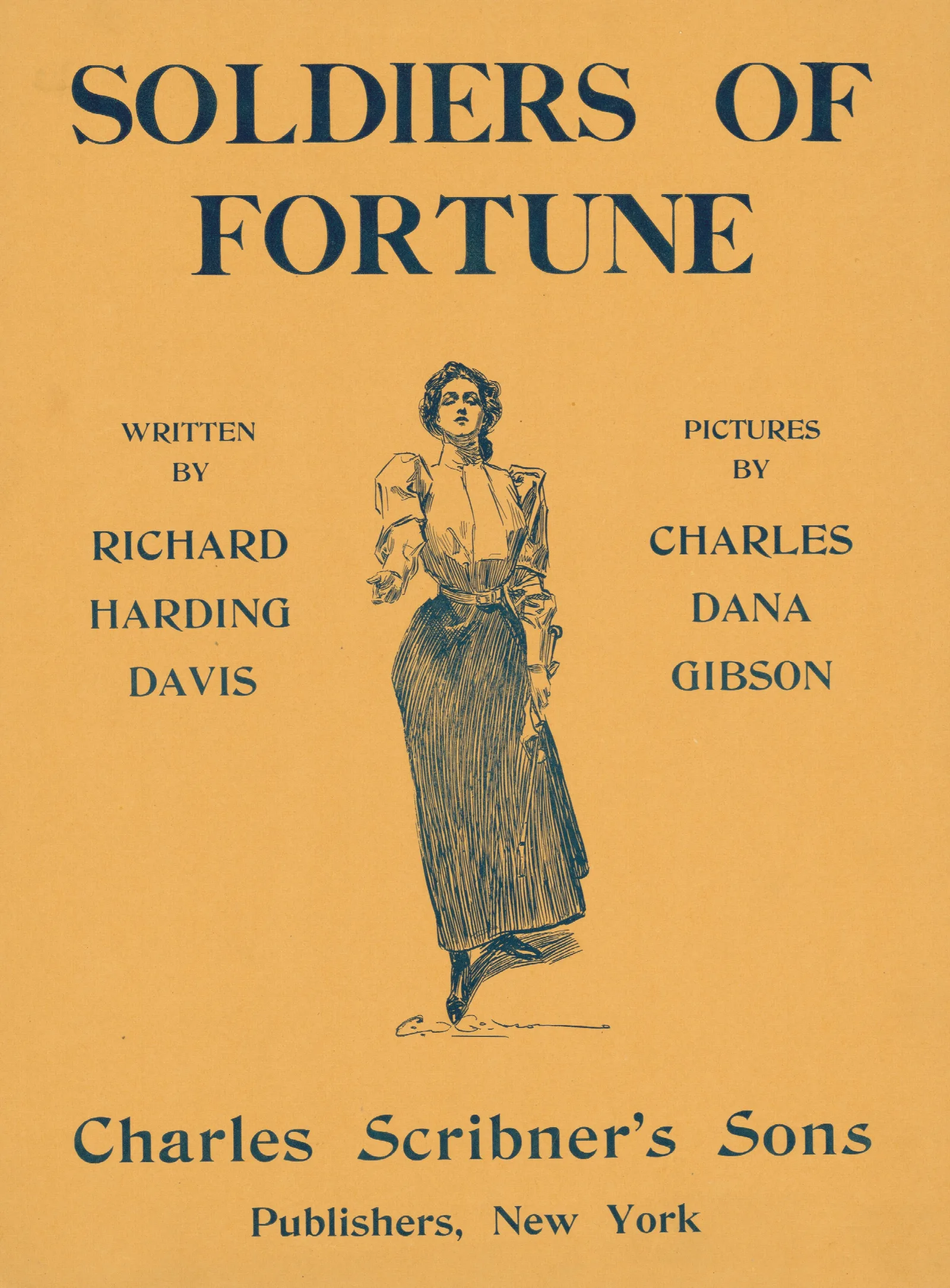 Soldiers Of Fortune Written By Richard Harding Davis Charles Scribners Sons Wall Art by Charles Dana Gibson - Canvas Print