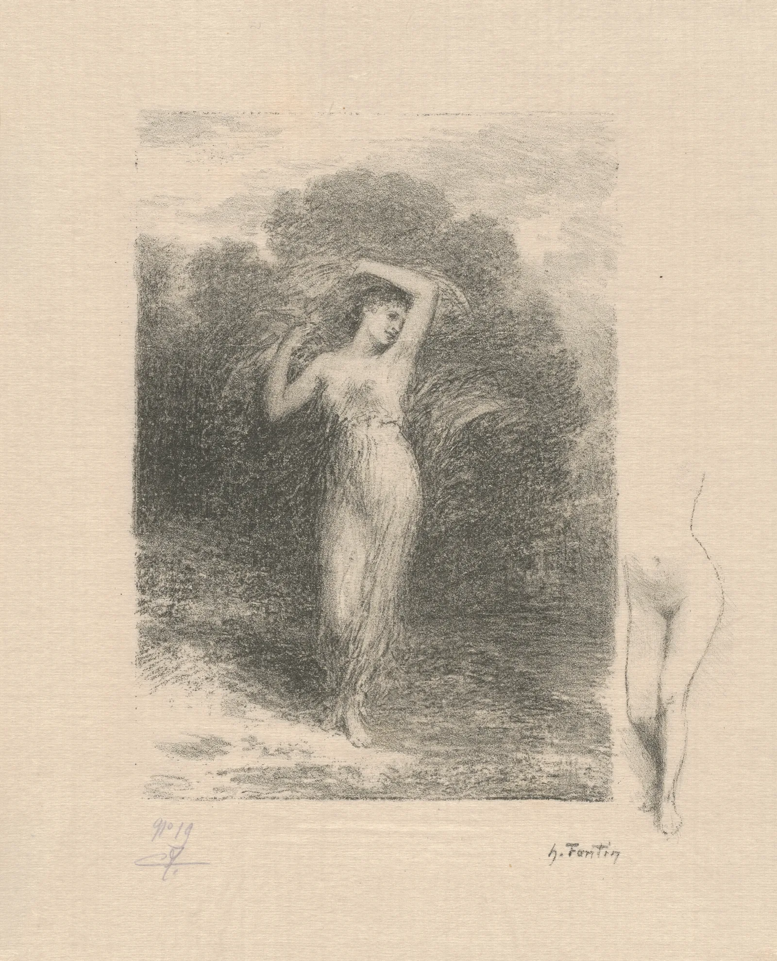 Le Jeune Malade 2 Wall Art by Henri Fantin-Latour - Canvas Print