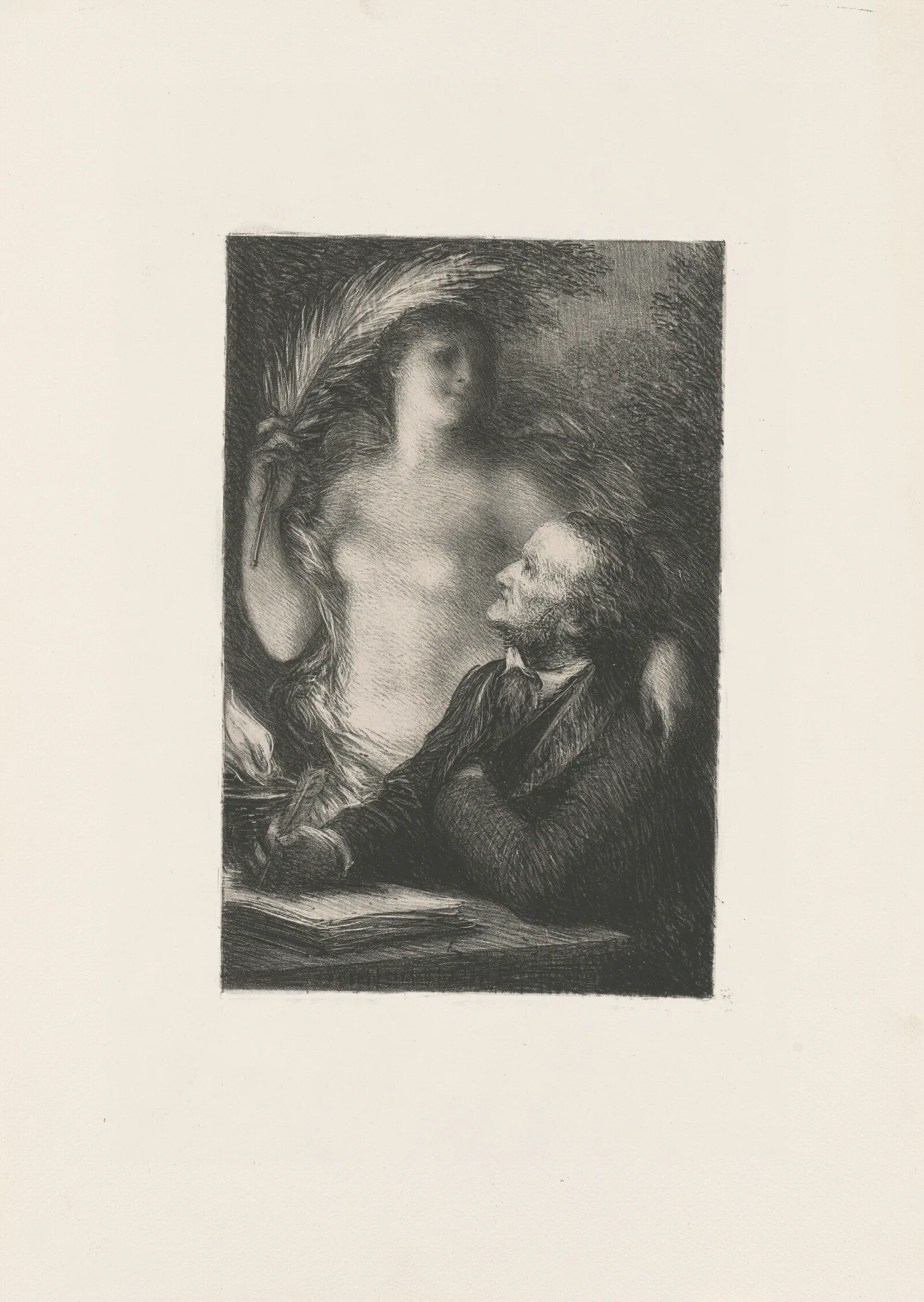 La Muse Wall Art by Henri Fantin-Latour - Canvas Print