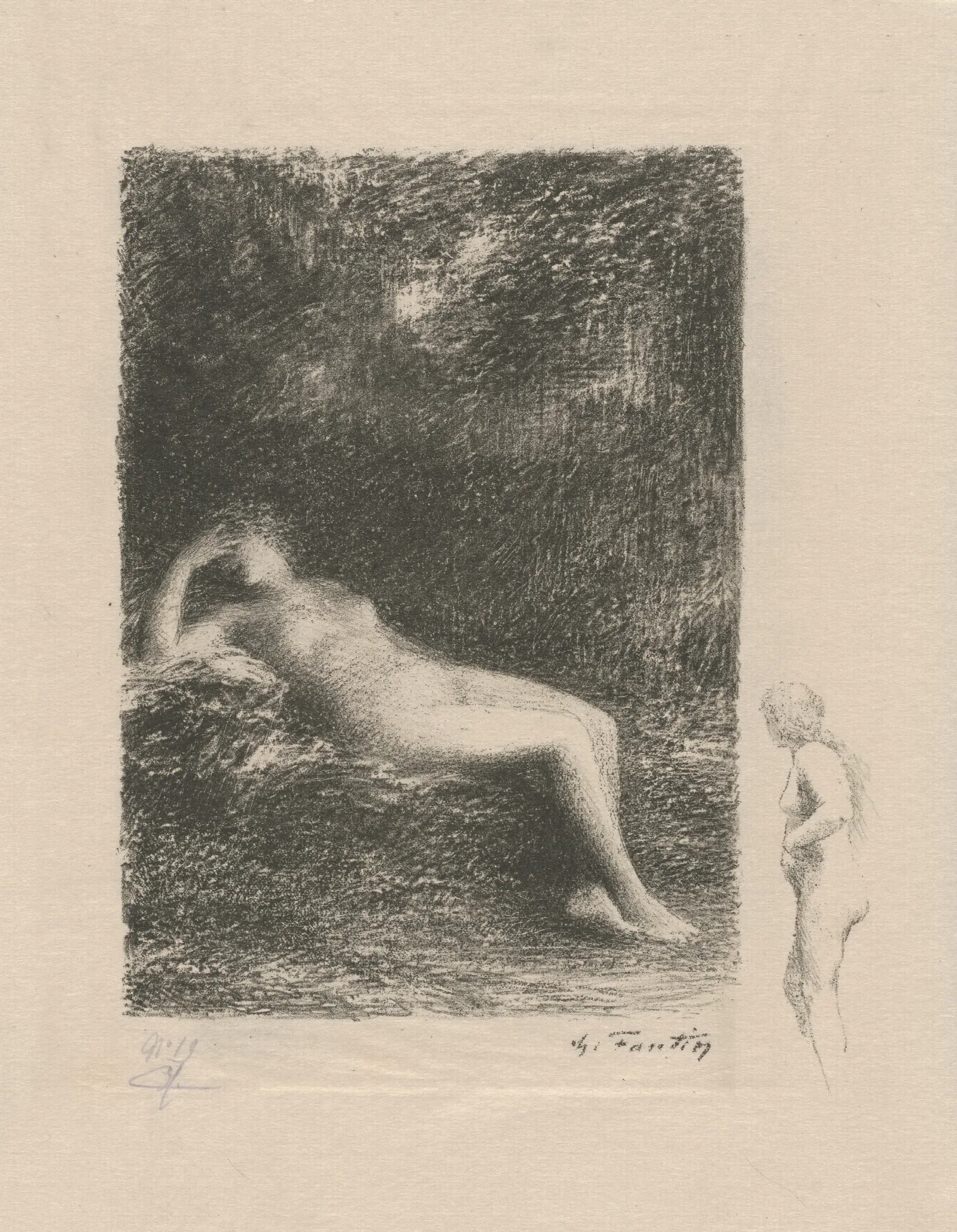 Je Sais Quand Le Midi Leur Fait Desirer Lombre Wall Art by Henri Fantin-Latour - Canvas Print