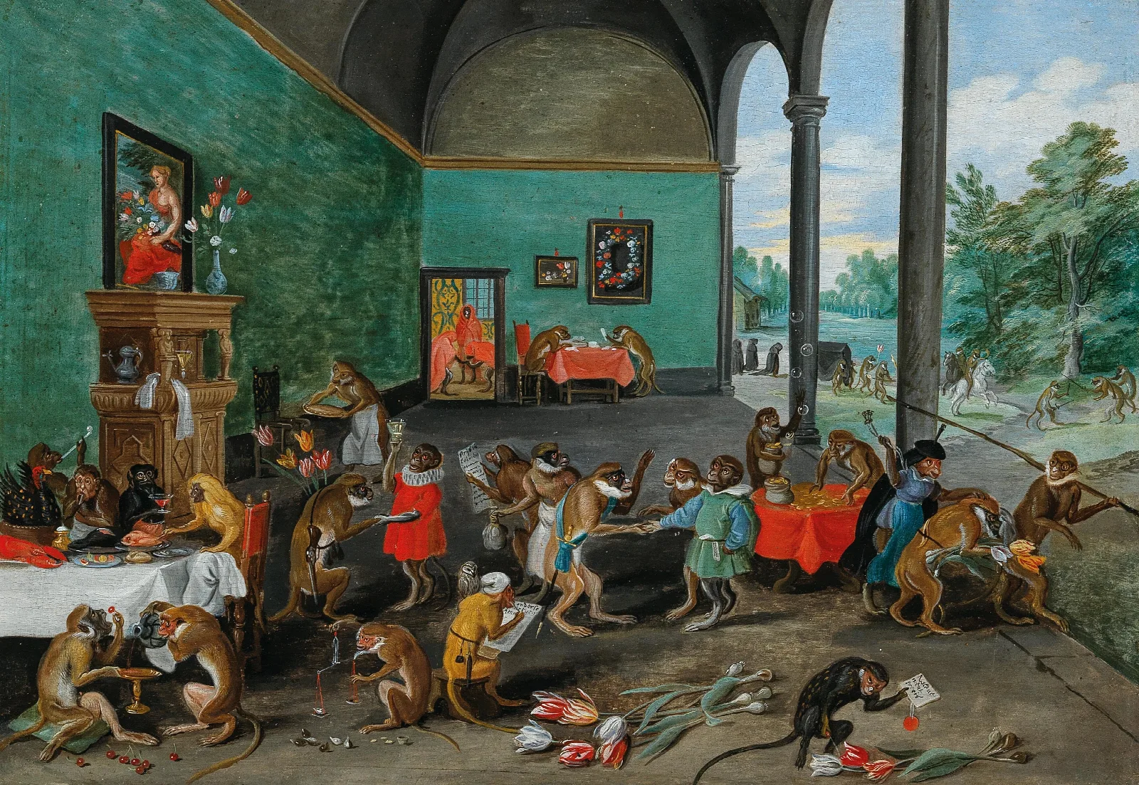 An Allegory Of Tulipomania Wall Art by Jan Brueghel the Younger - Canvas Print