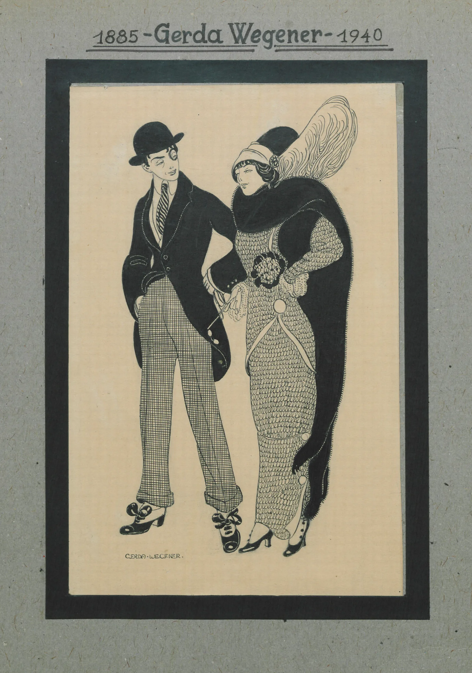 Man And Woman 7 Wall Art by Gerda Wegener - Canvas Print