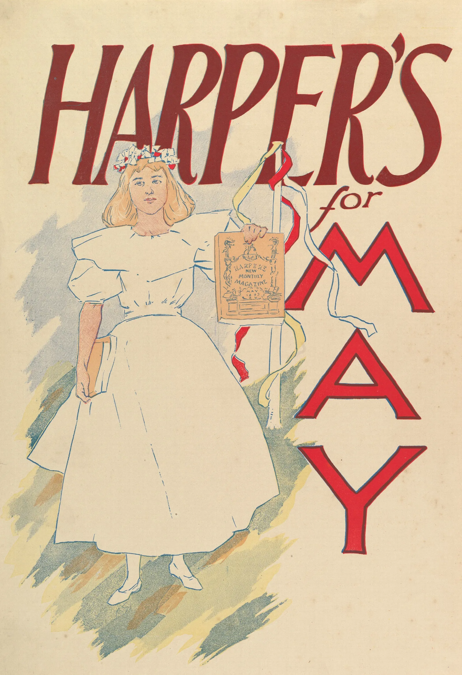 Harpers May 7 Wall Art by Edward Penfield - Canvas Print