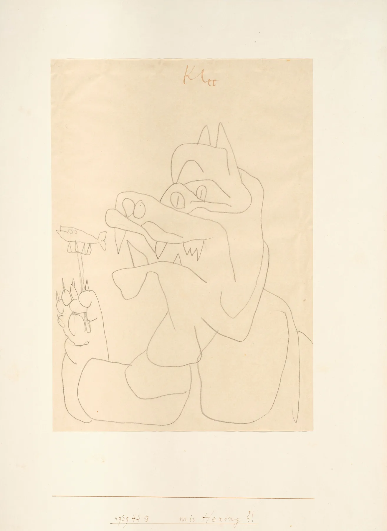 Mir Hering Wall Art by Paul Klee - Canvas Print