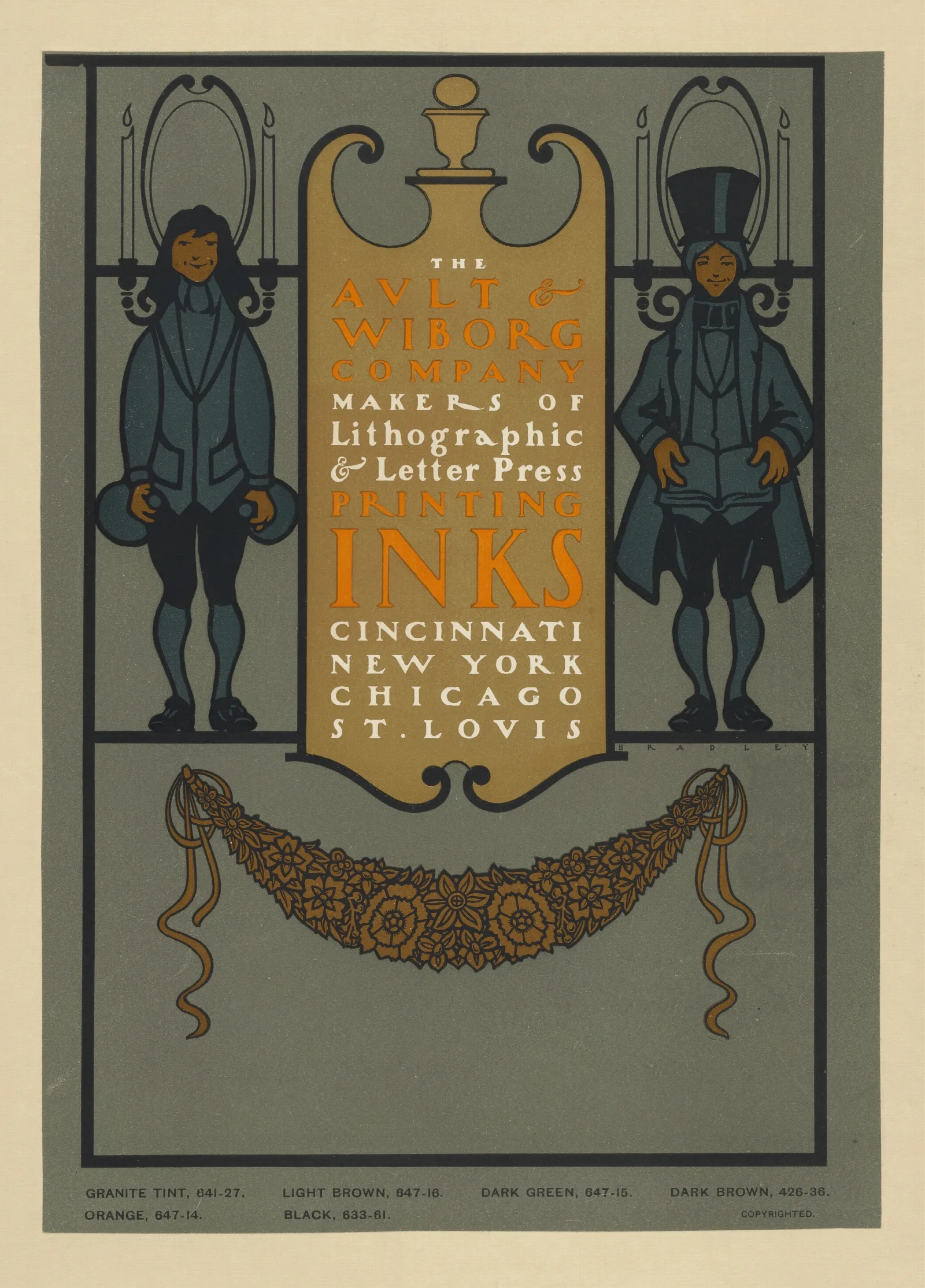 Ault And Wiborg Ad 137 Wall Art by Will Bradley - Canvas Print
