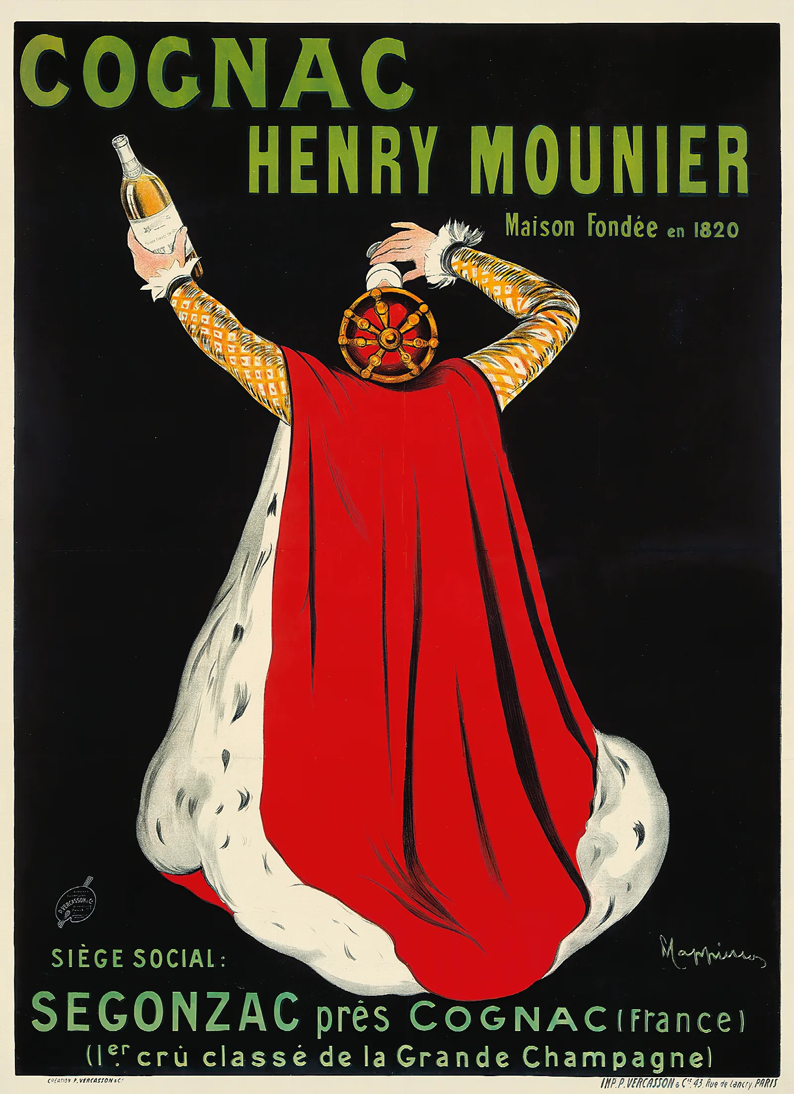 Cognac Henry Mounier Wall Art by Leonetto Cappiello - Canvas Print