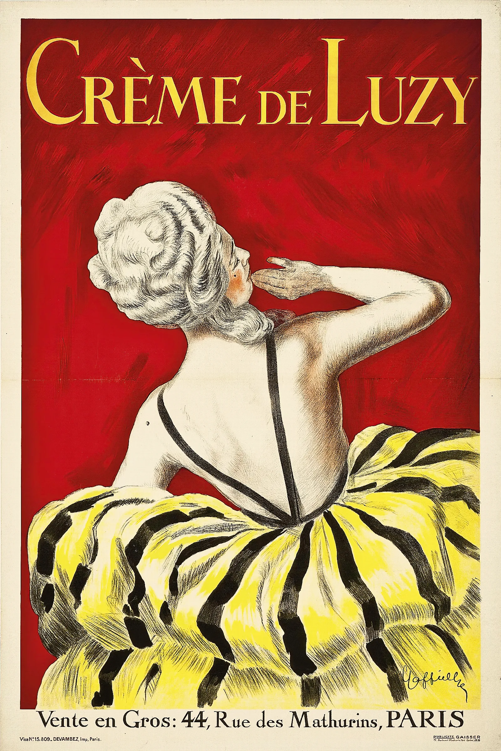 Creme De Luzy Wall Art by Leonetto Cappiello - Canvas Print