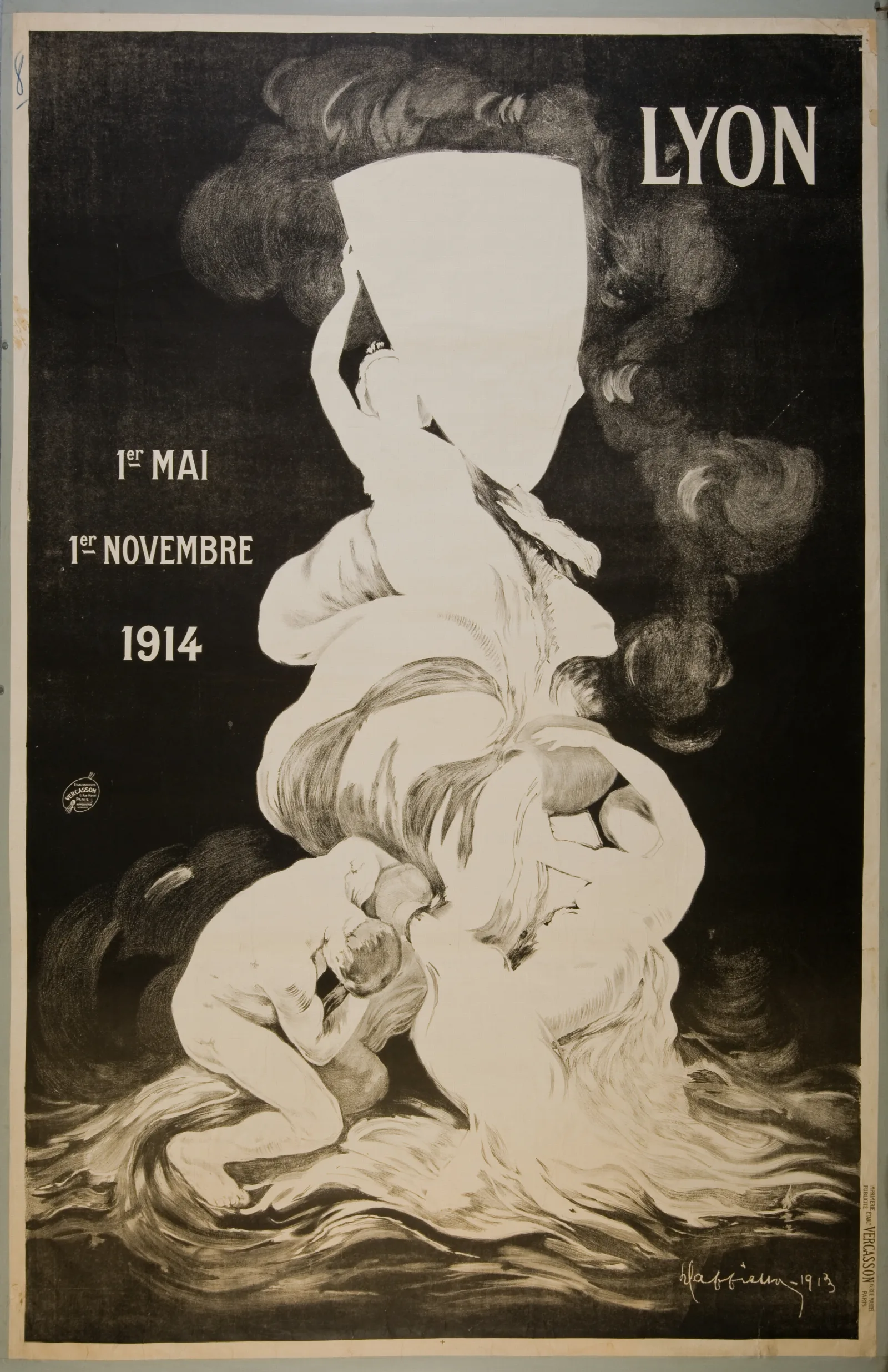 Exposition Internationale Lyon 4 Wall Art by Leonetto Cappiello - Canvas Print