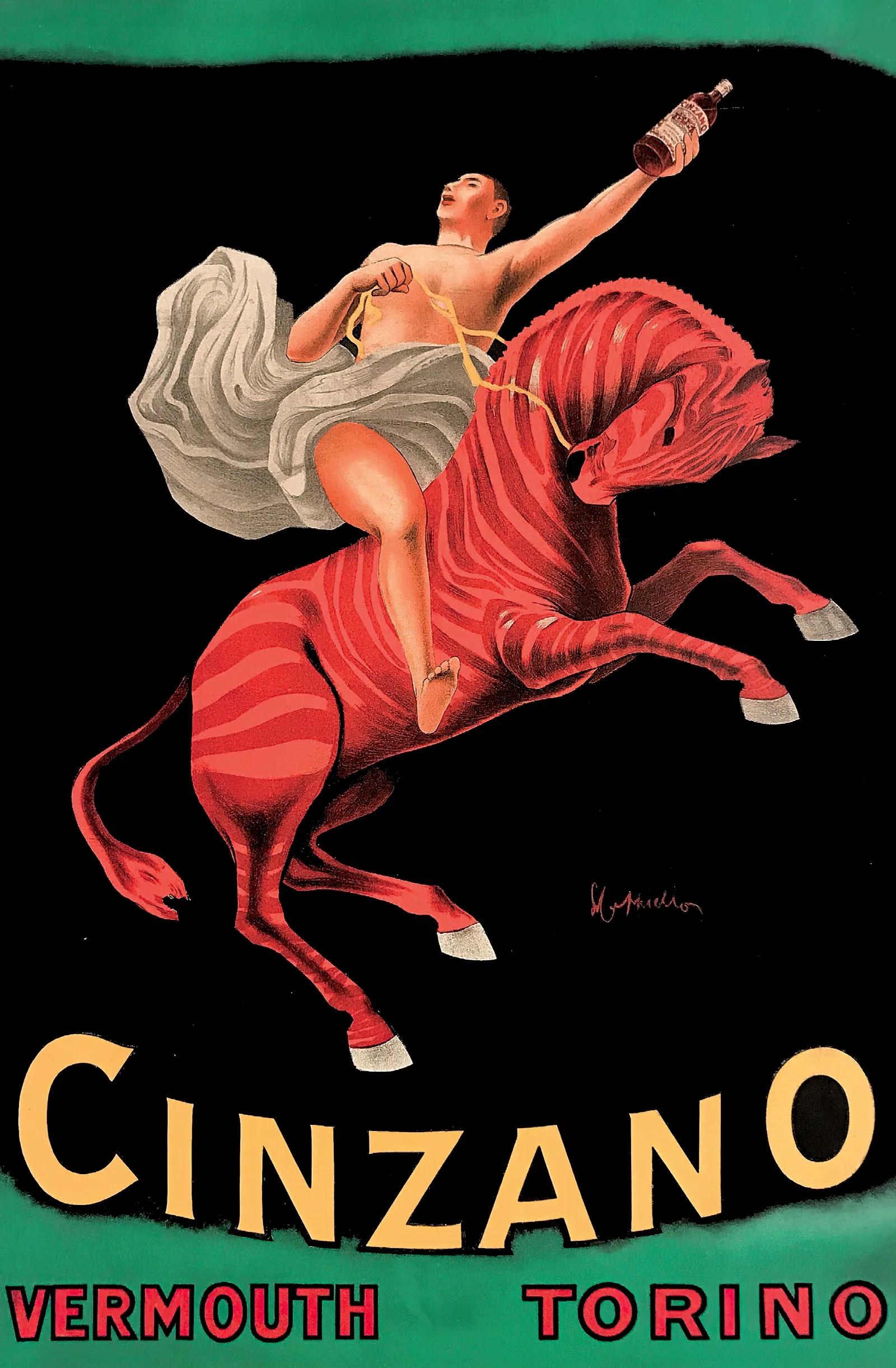 Cinzano Vermouth Torino Wall Art by Leonetto Cappiello - Canvas Print