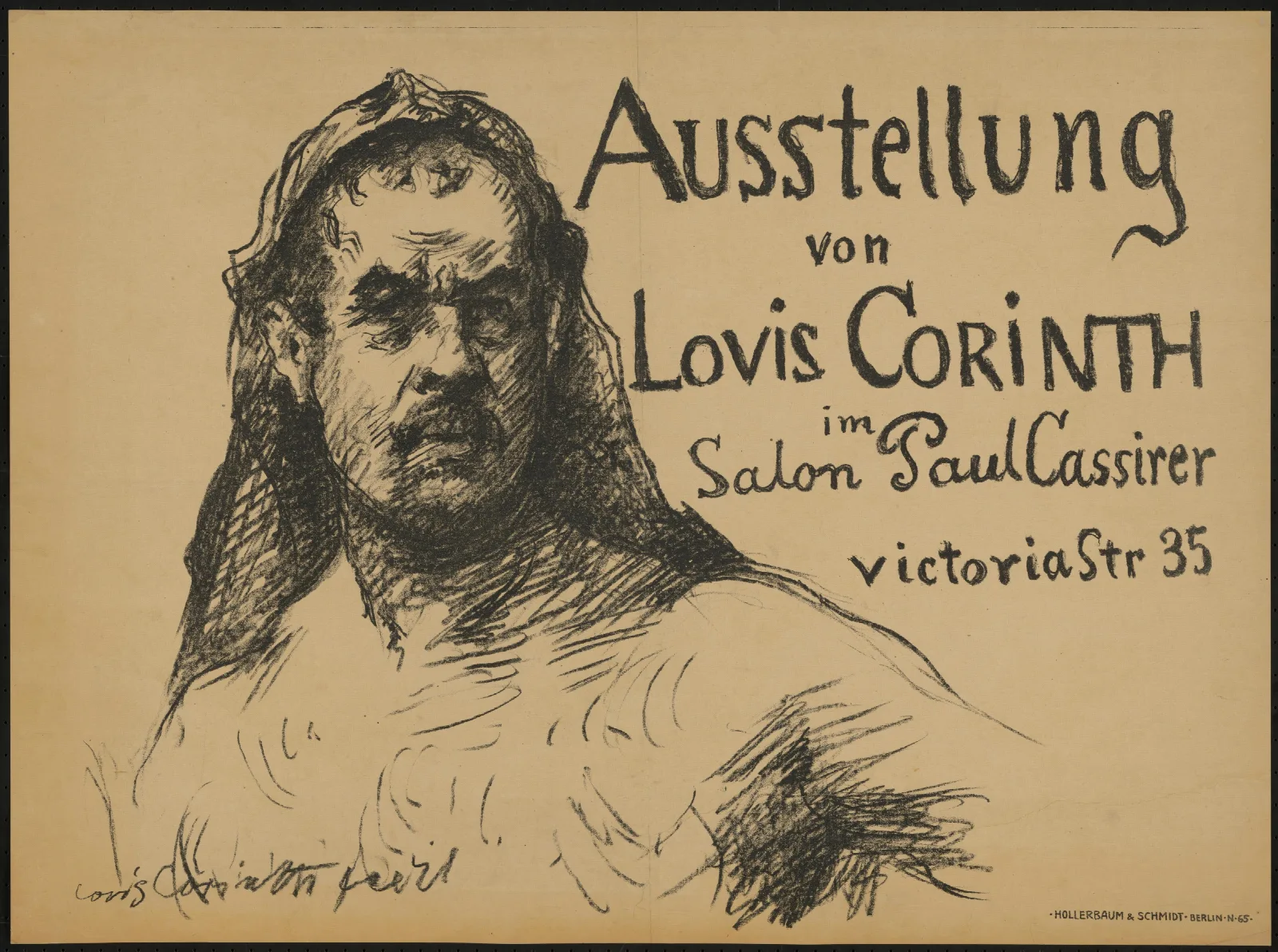 Ausstellung Von Lovis Corinth Im Salon Paul Cassirer Wall Art by Lovis Corinth - Canvas Print
