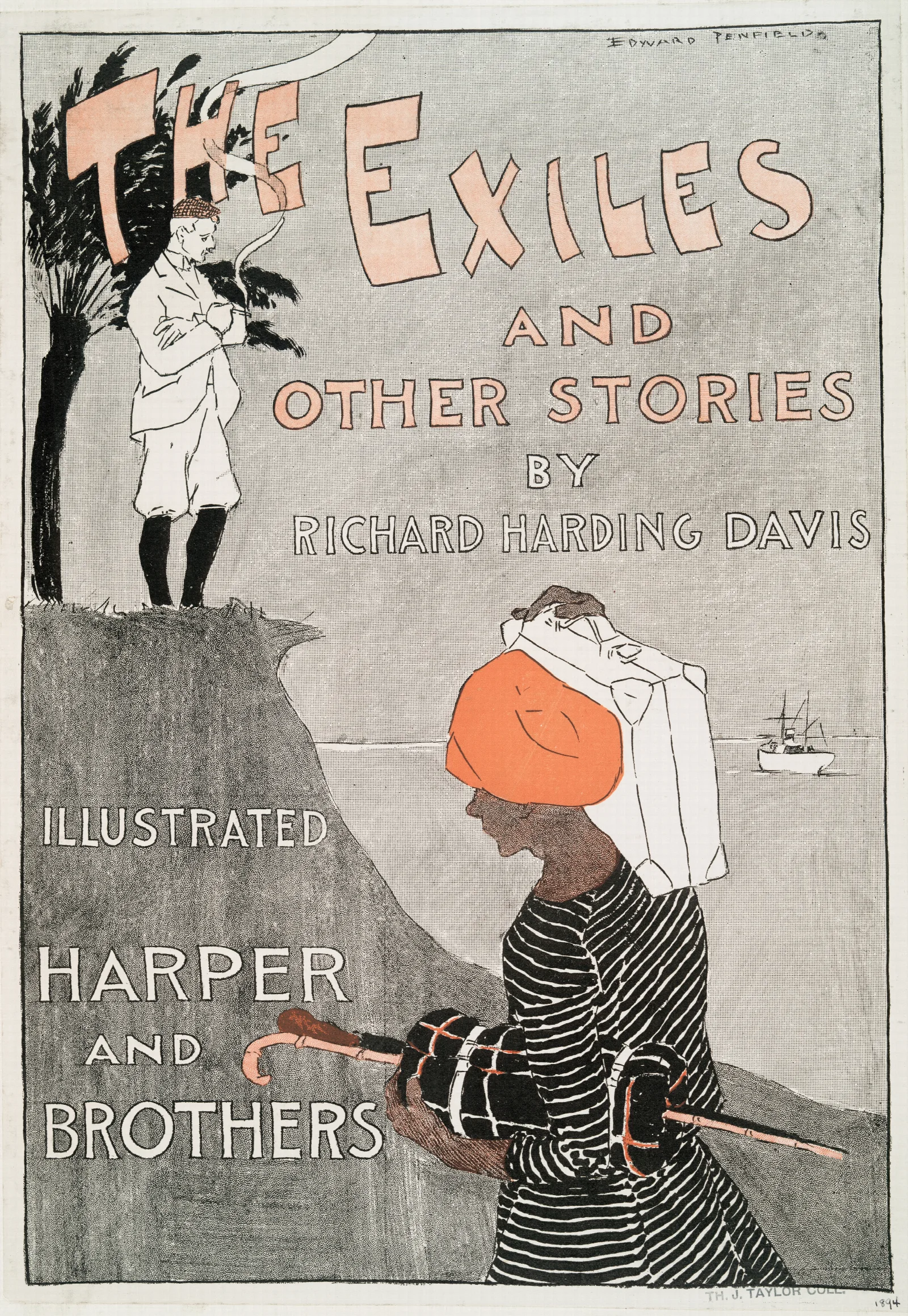 The Exiles Other Stories By Richard Harding Davis Wall Art by Edward Penfield - Canvas Print