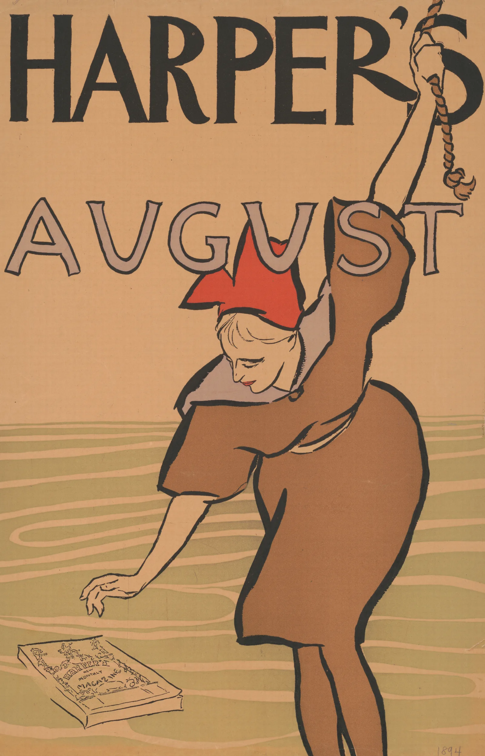 Harpers For August Wall Art by Edward Penfield - Canvas Print