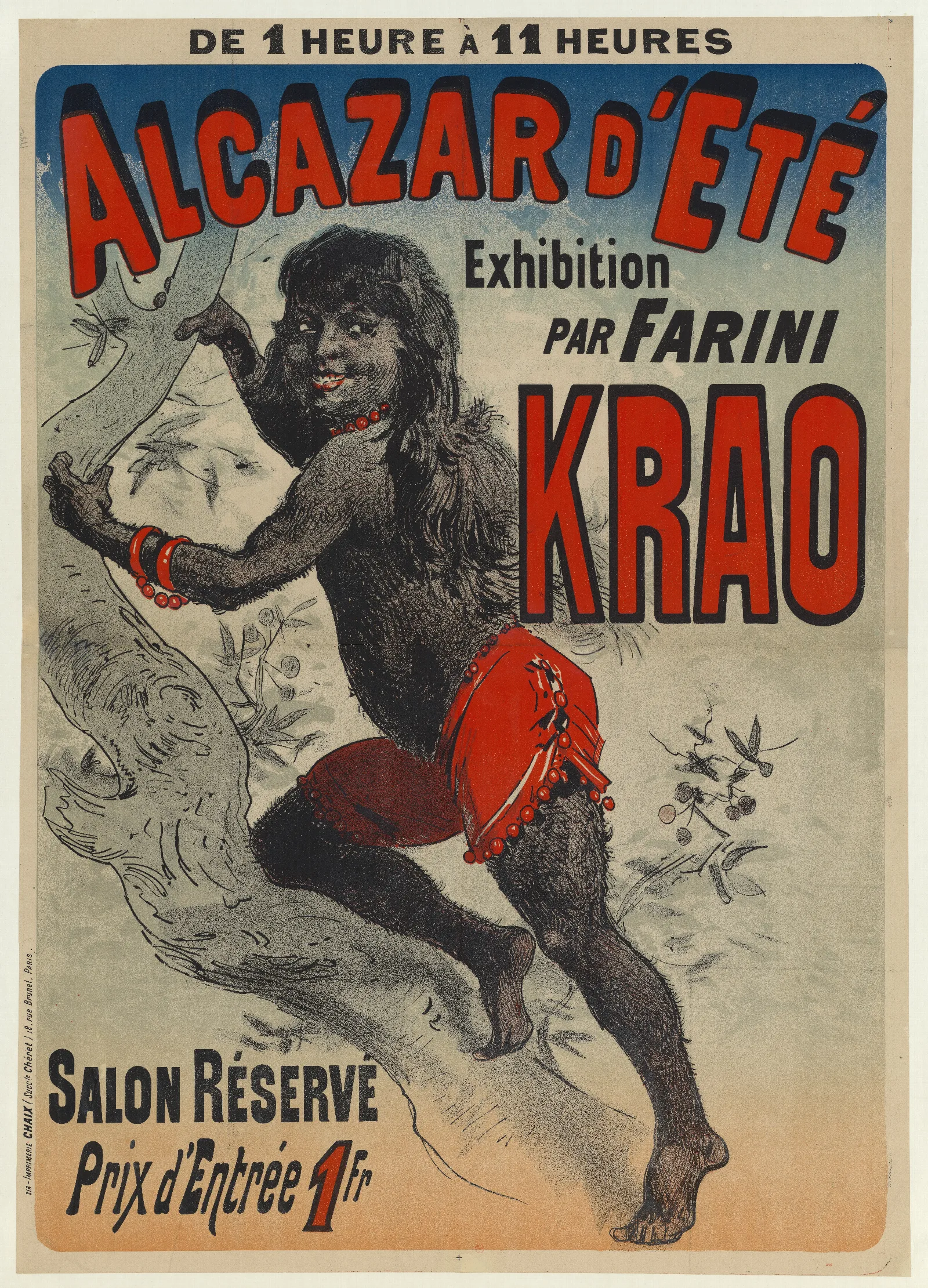 Alcazar Dete Exhibition Par Farini Krao Wall Art by Jules Chéret - Canvas Print