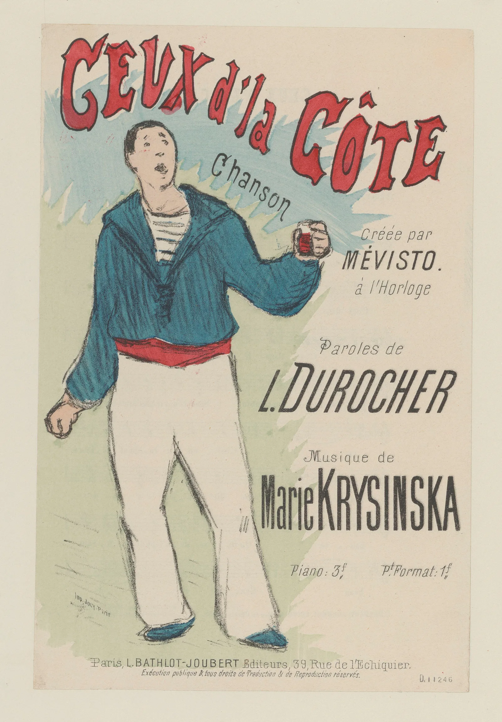 Ceux Dla Cote Wall Art by Henri-Gabriel Ibels - Canvas Print