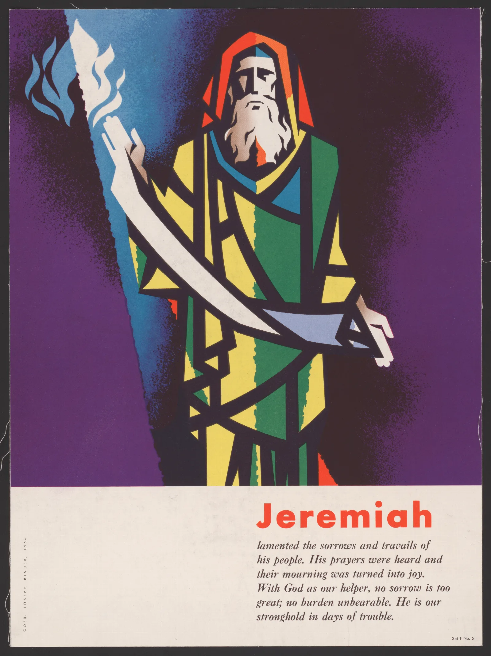 Jeremiah Wall Art by Joseph Binder - Canvas Print