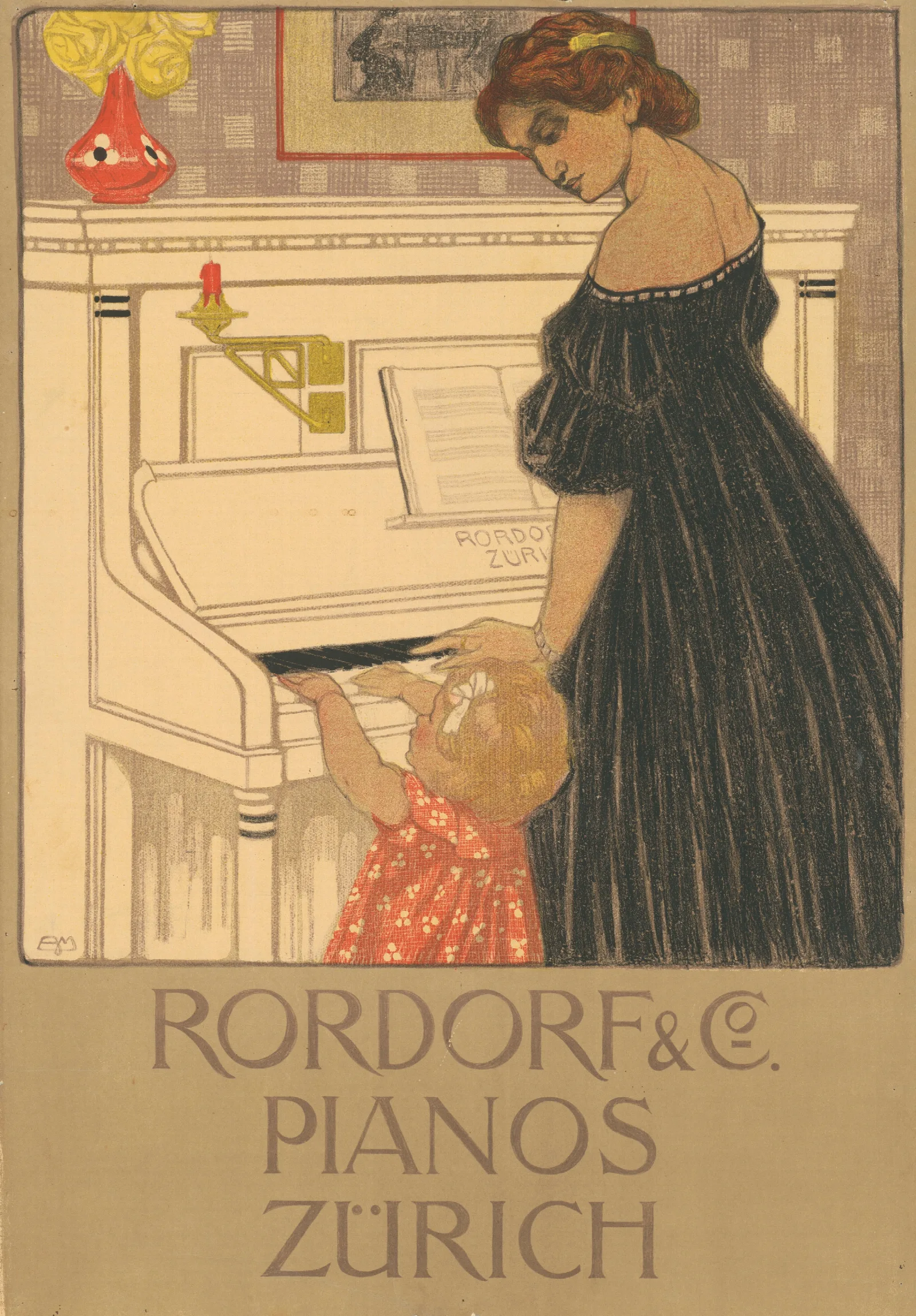 Rordorf Co Pianos Zurich Wall Art by Burkhard Mangold - Canvas Print