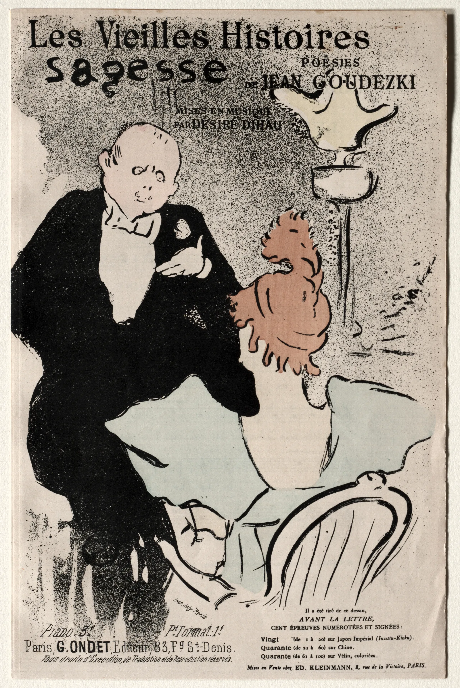 Les Vieilles Histoires Sagesse Wall Art by Henri de Toulouse-Lautrec - Canvas Print