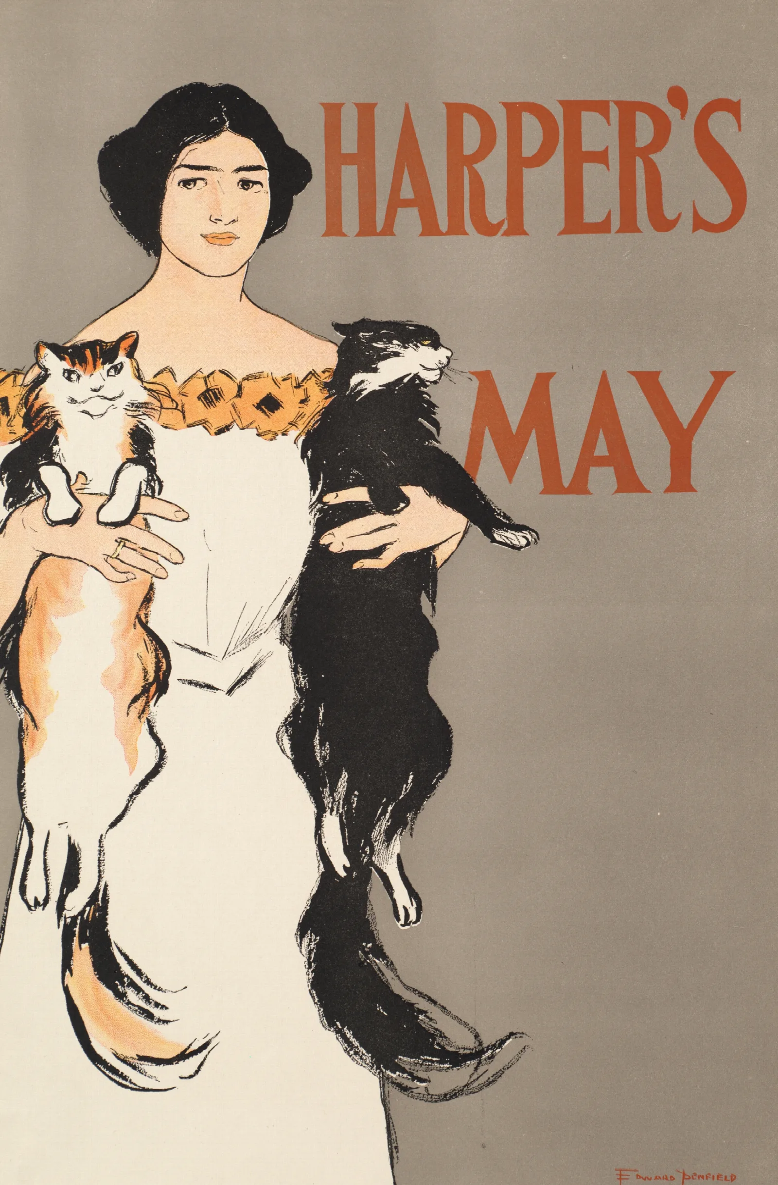 Harpers May 5 Wall Art by Edward Penfield - Canvas Print