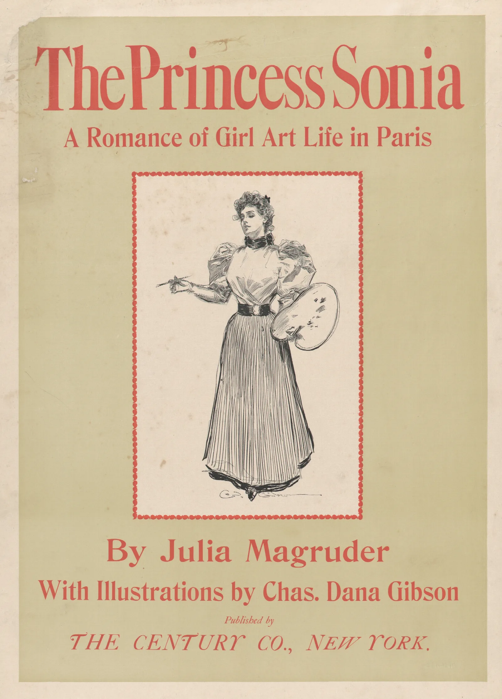 The Princess Sonia A Romance Of Girl Art Life In Paris Wall Art by Charles Dana Gibson - Canvas Print