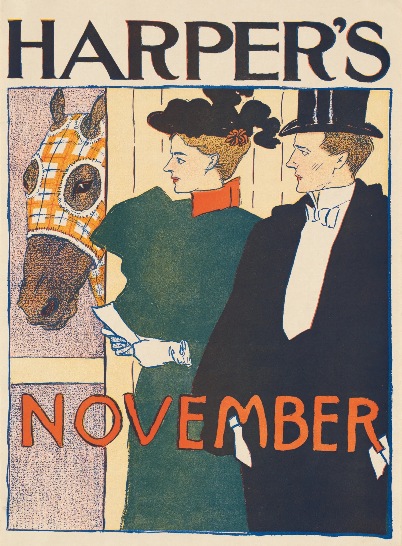 Harpers November 3 Wall Art by Edward Penfield - Canvas Print