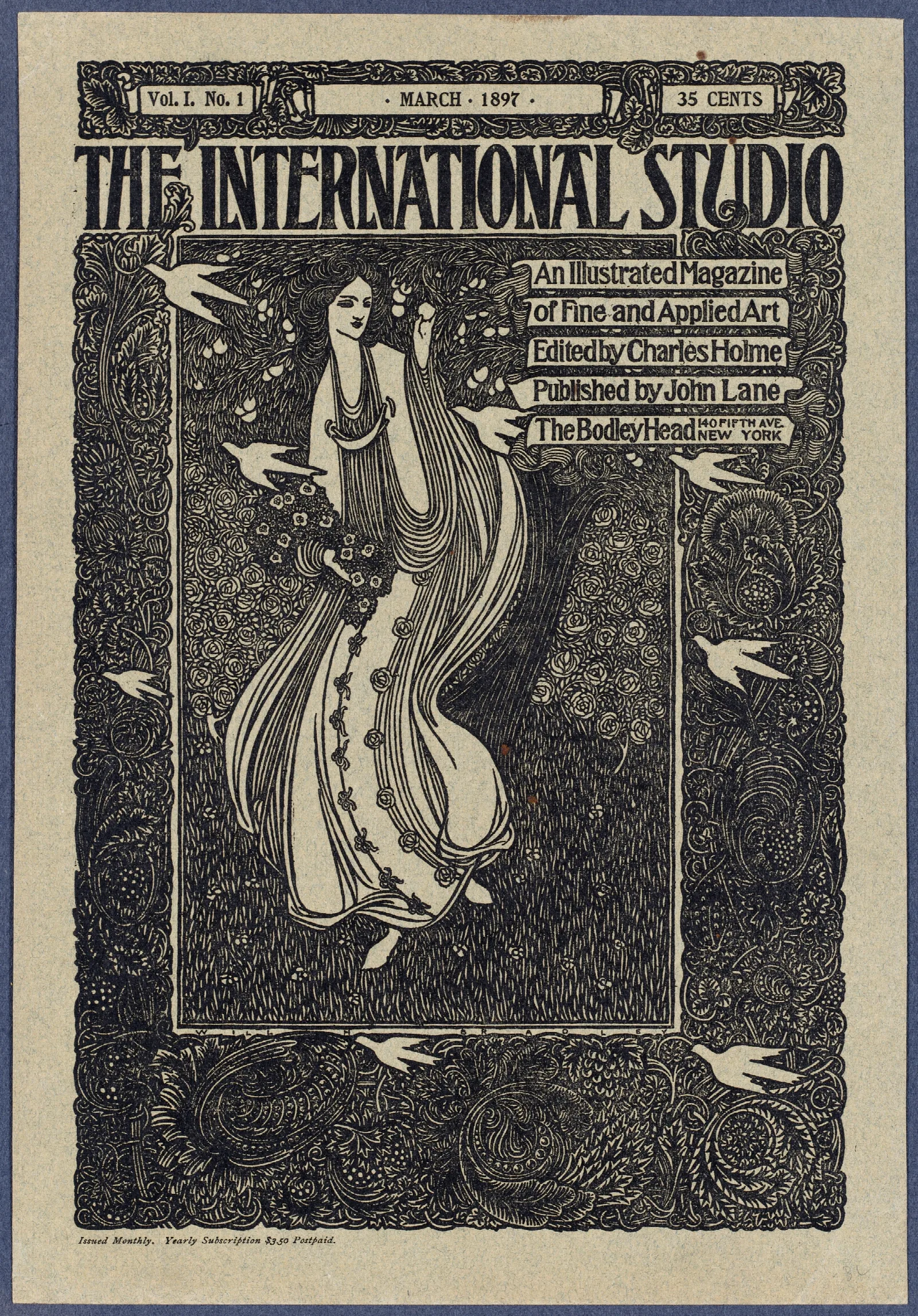 The International Studio March 1897 Wall Art by Will Bradley - Canvas Print