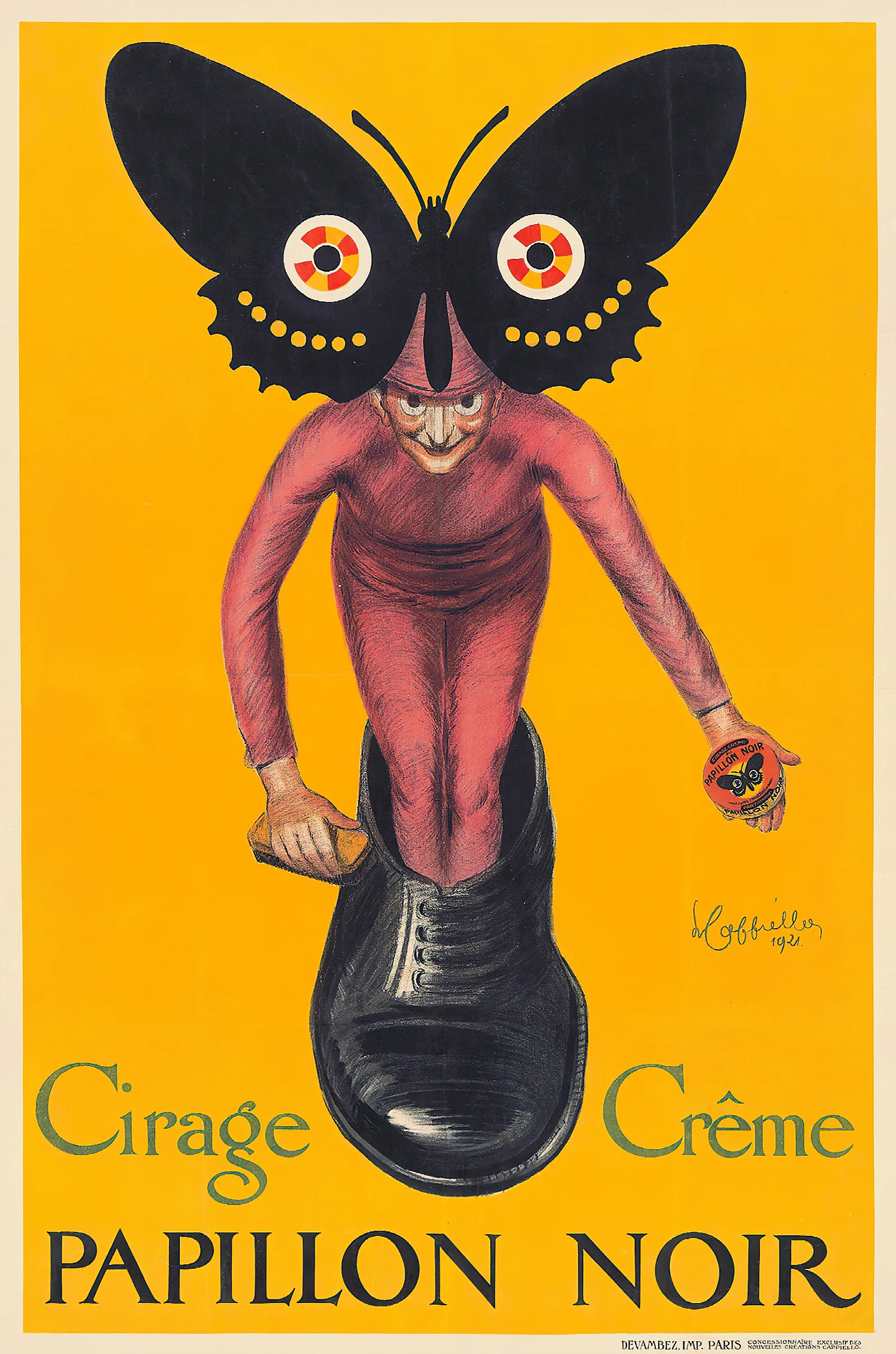 Papillon Noir Wall Art by Leonetto Cappiello - Canvas Print