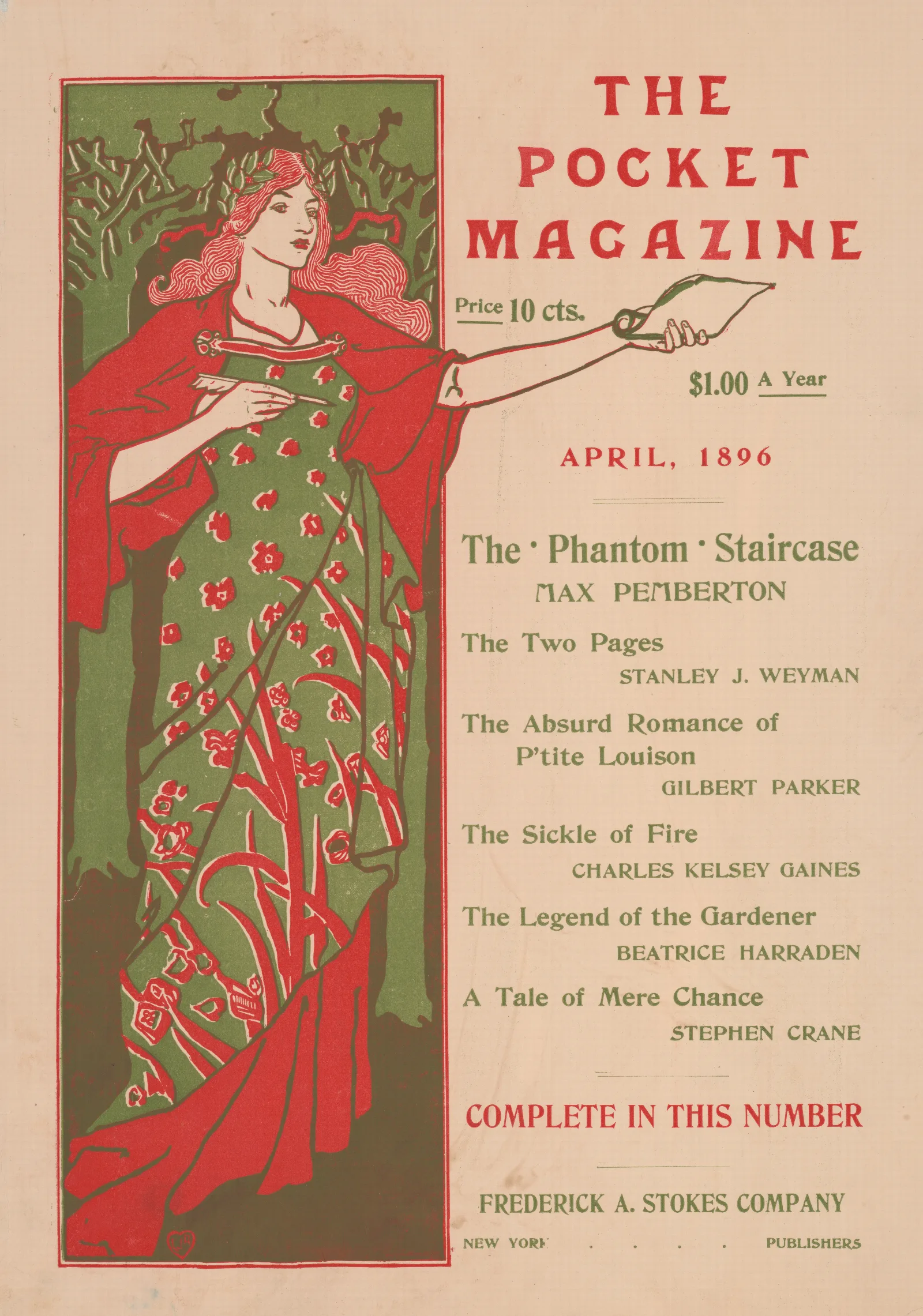 The Pocket Magazine Wall Art by Louis Rhead - Canvas Print