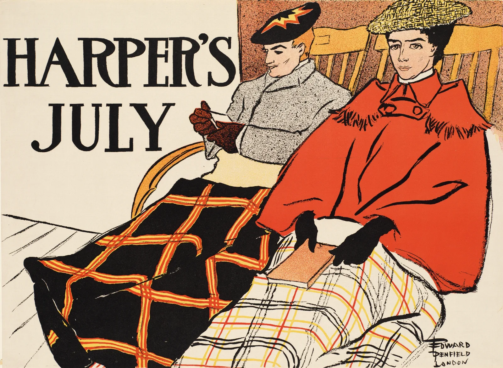 Harpers July 3 Wall Art by Edward Penfield - Canvas Print