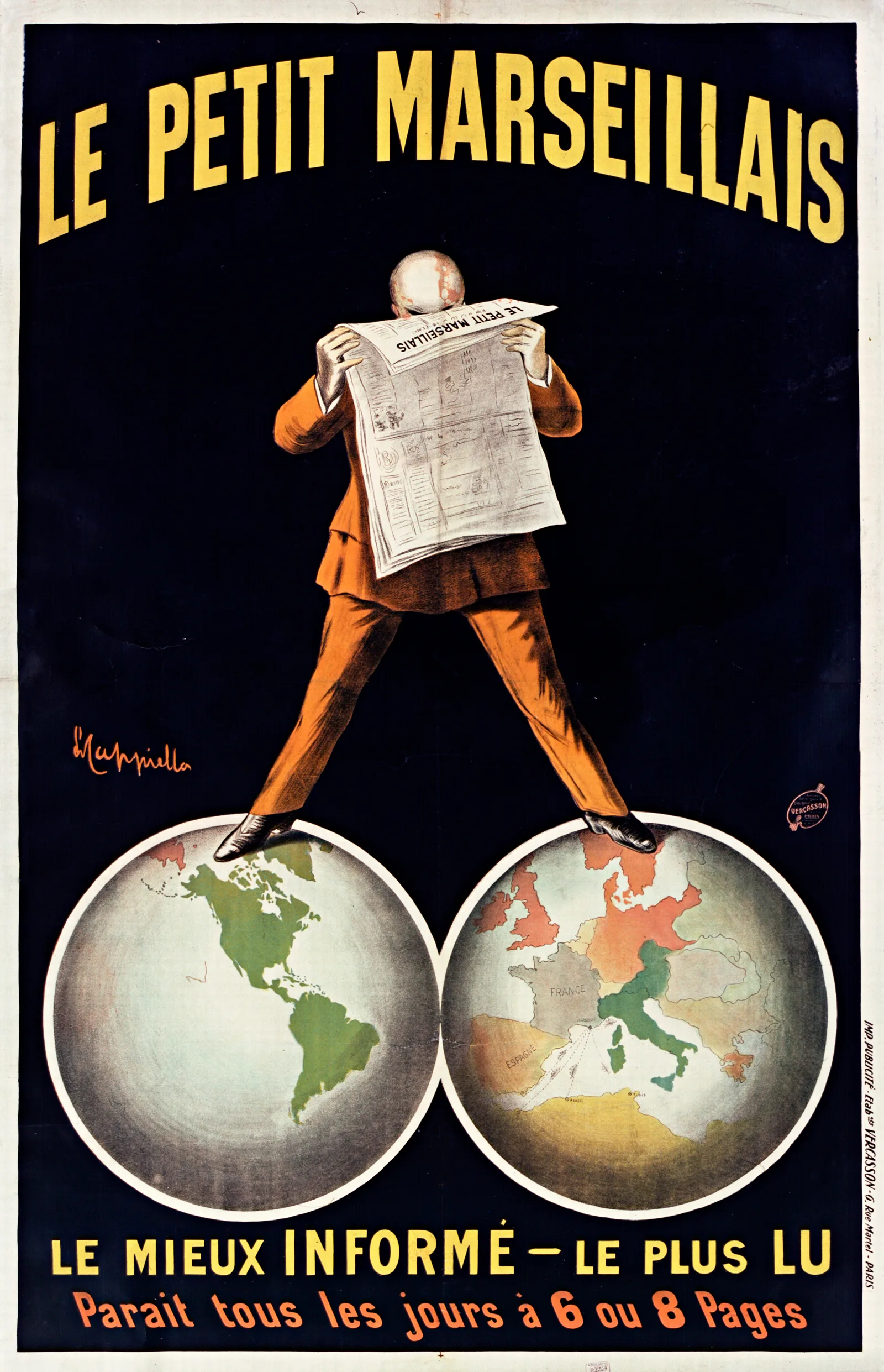 Le Petit Marseillais 2 Wall Art by Leonetto Cappiello - Canvas Print