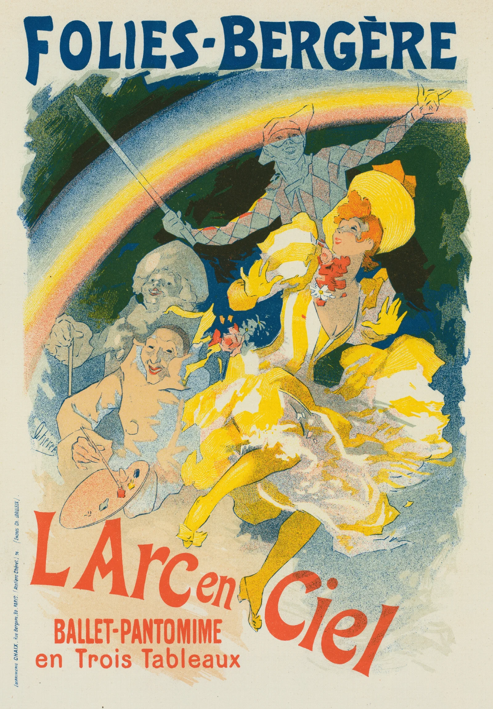 Larc En Ciel Wall Art by Jules Chéret - Canvas Print