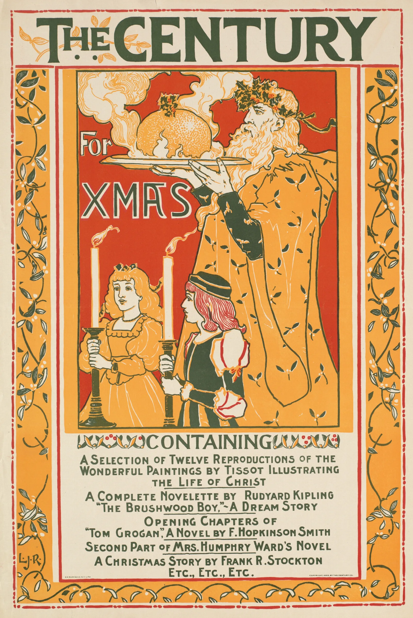 The Century For Xmas Wall Art by Louis Rhead - Canvas Print