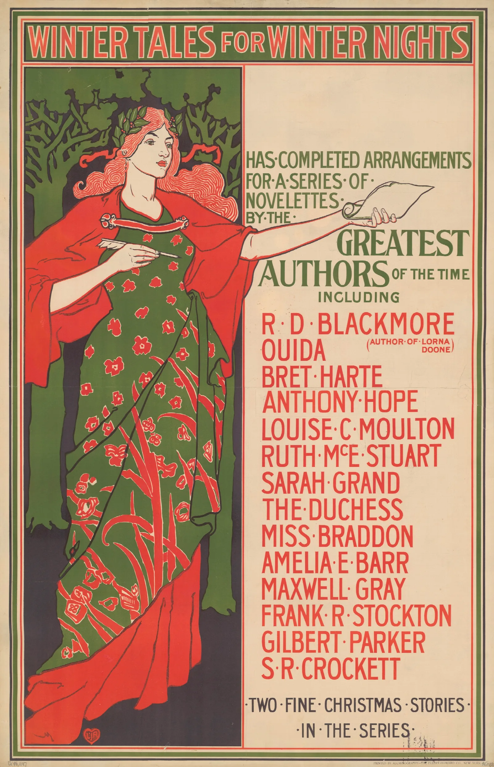 Winter Tales For Winter Nights A Series Of Novelettes By The Greatest Authors Of Our Time Wall Art by Louis Rhead - Canvas Print