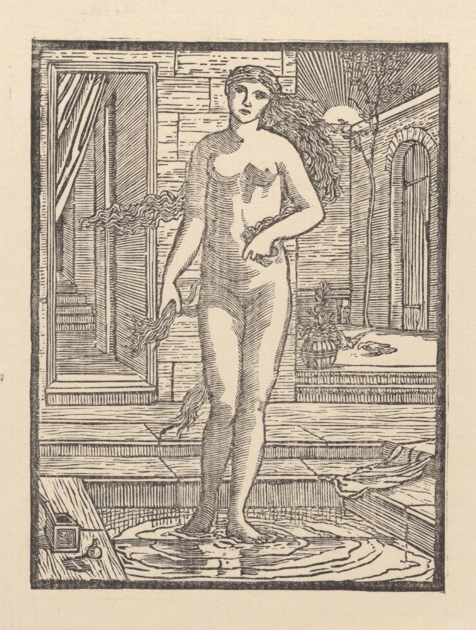 Psyche 15 Wall Art by Sir Edward Coley Burne-Jones - Canvas Print
