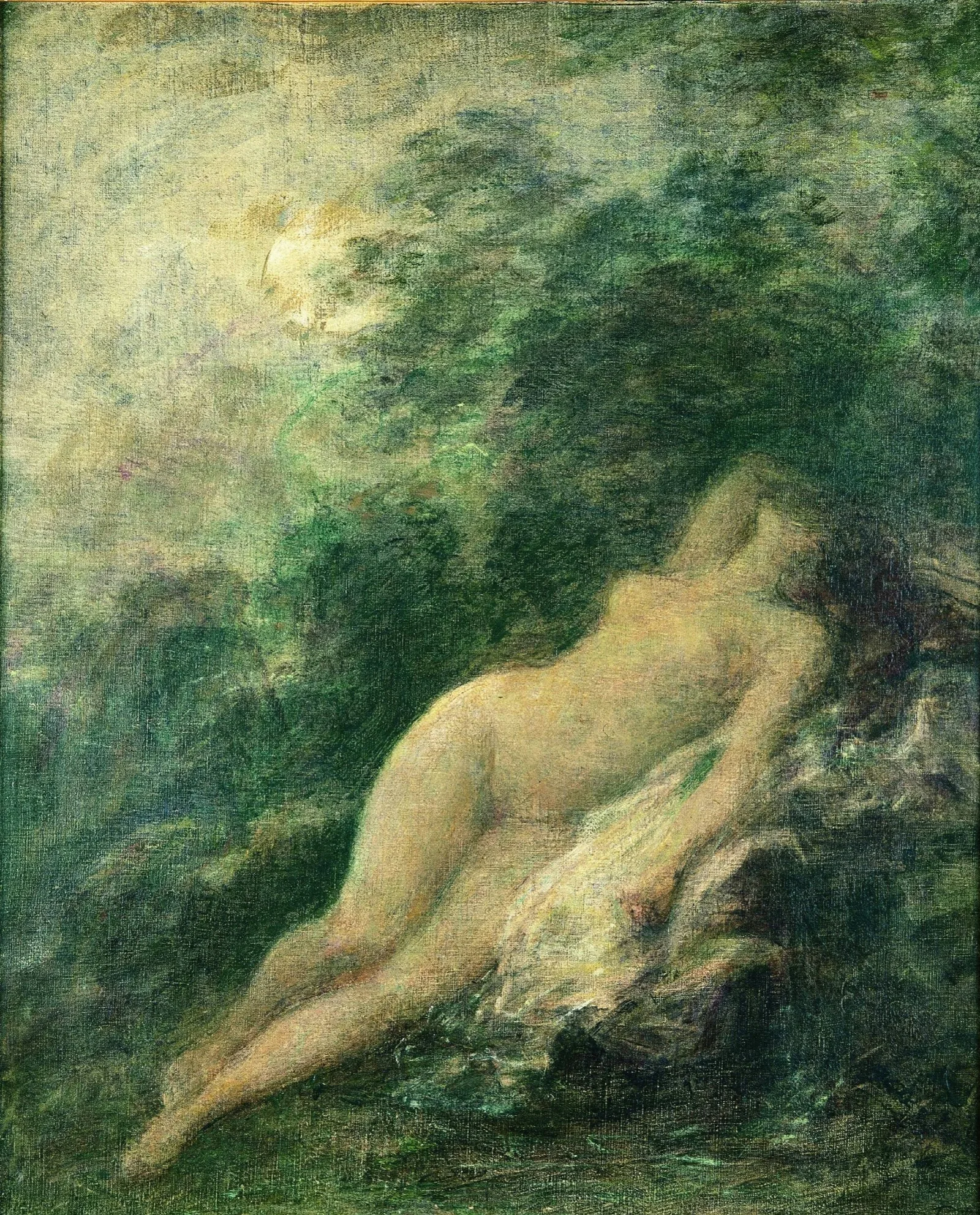 Sommeil De Diane La Nuit Wall Art by Henri Fantin-Latour - Canvas Print