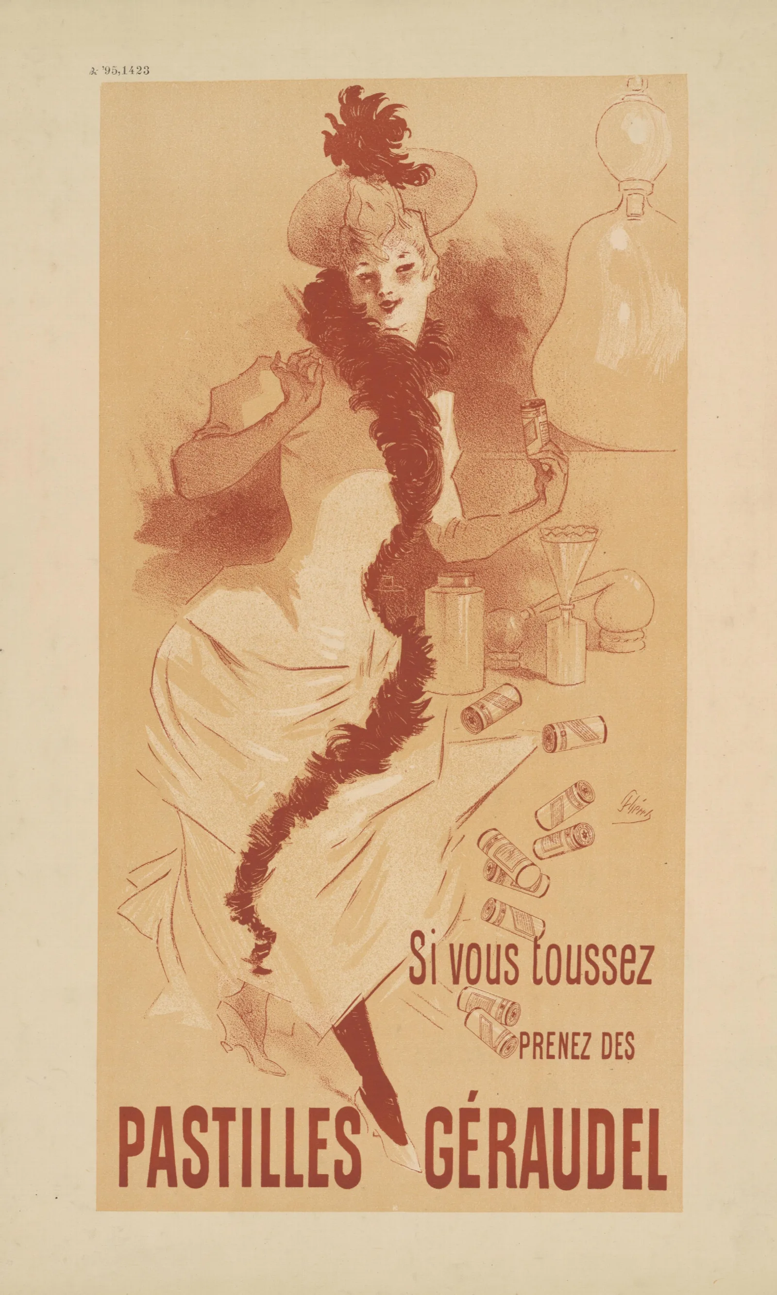 Pastilles Geraudel Wall Art by Jules Chéret - Canvas Print