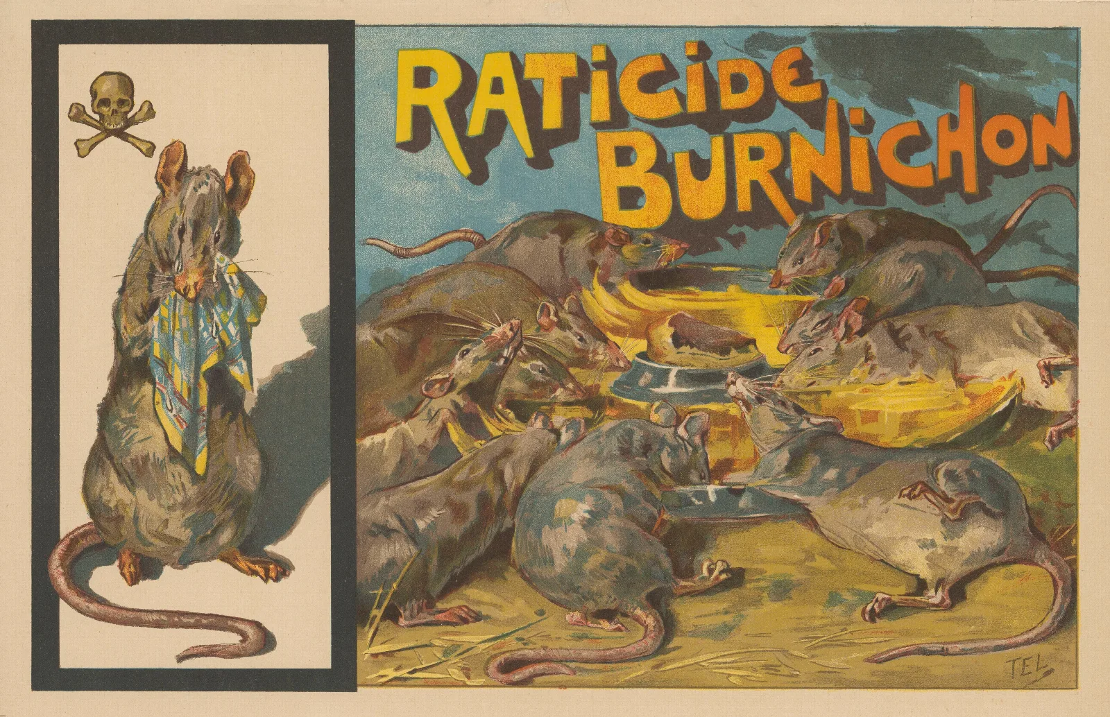 Raticide Burnichon Wall Art by Théophile Alexandre Steinlen - Canvas Print