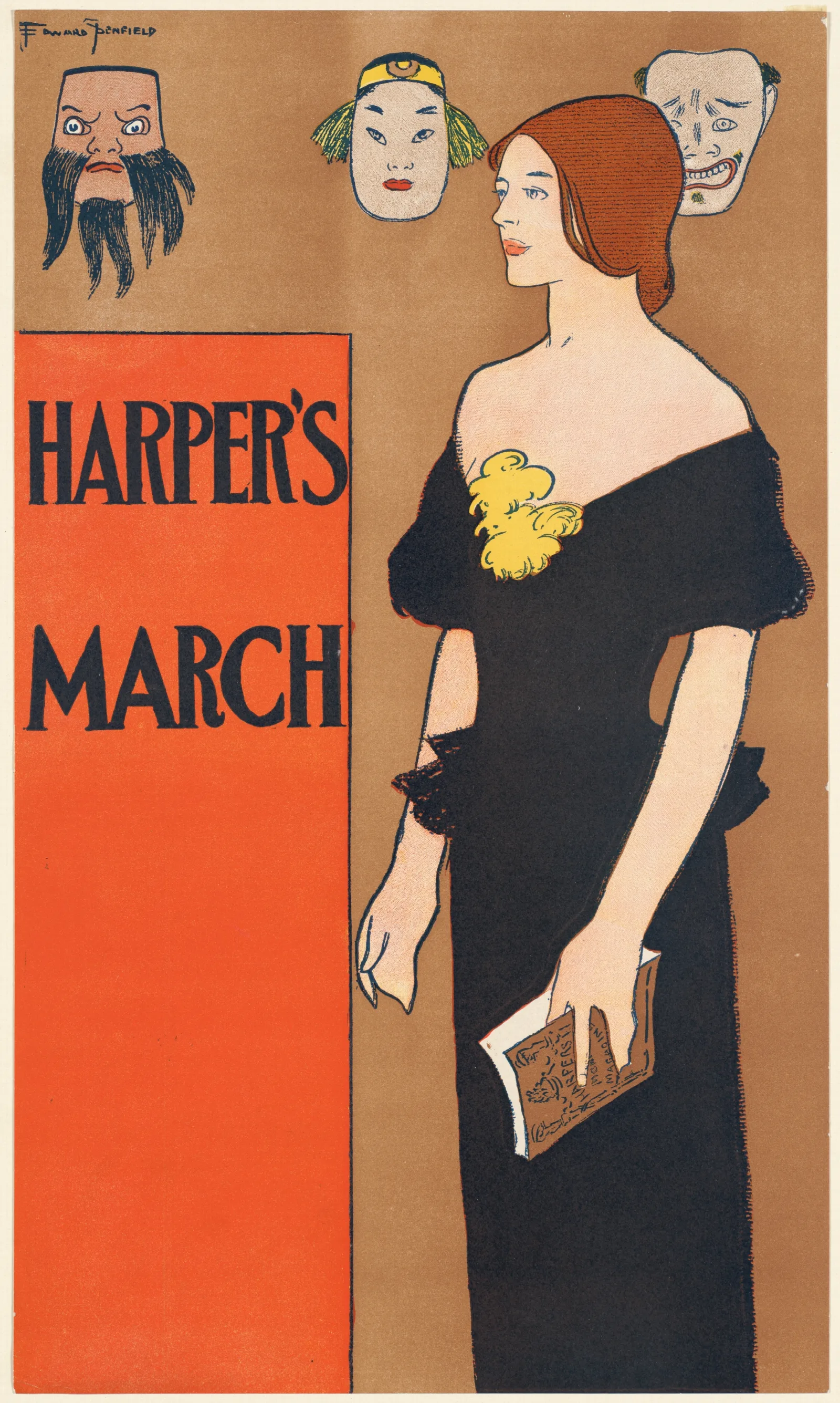 Harpers March 3 Wall Art by Edward Penfield - Canvas Print