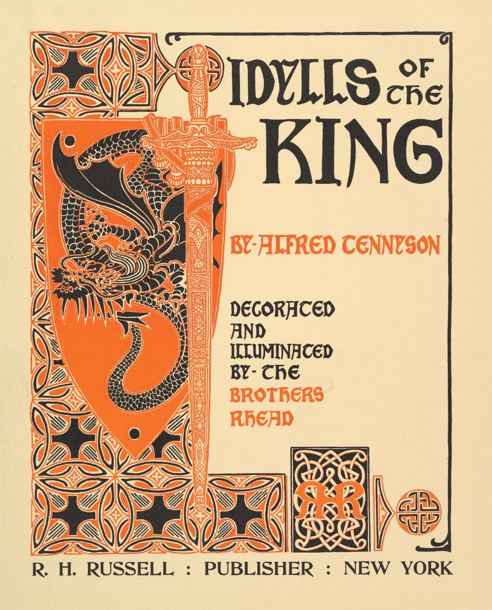 Idylls Of The King By Alfred Tennyson Wall Art by Louis Rhead - Canvas Print